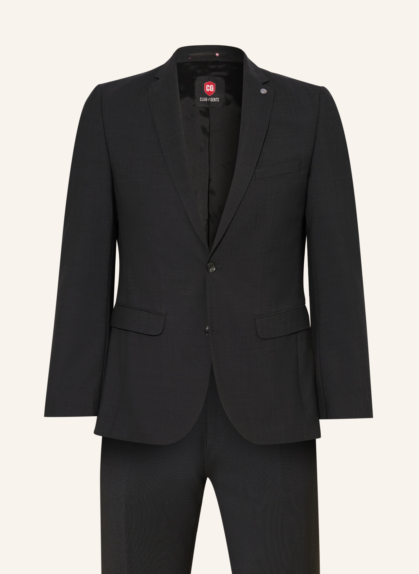 CG - CLUB of GENTS CADEN Slim Fit Suit: DARK GRAY