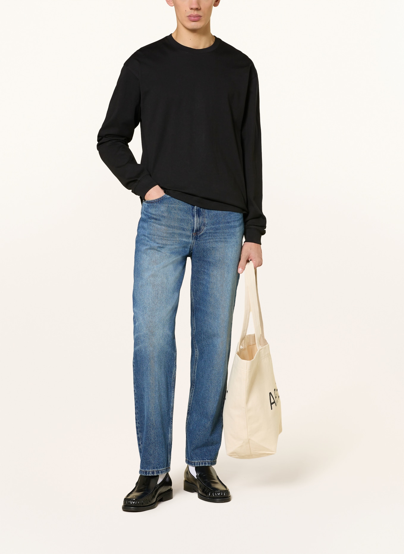 ARKET Dlouhé rukávy: ČERNÁ