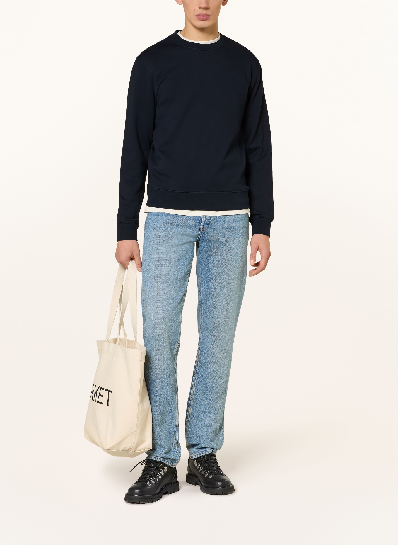ARKET Sweatshirt: DUNKELBLAU