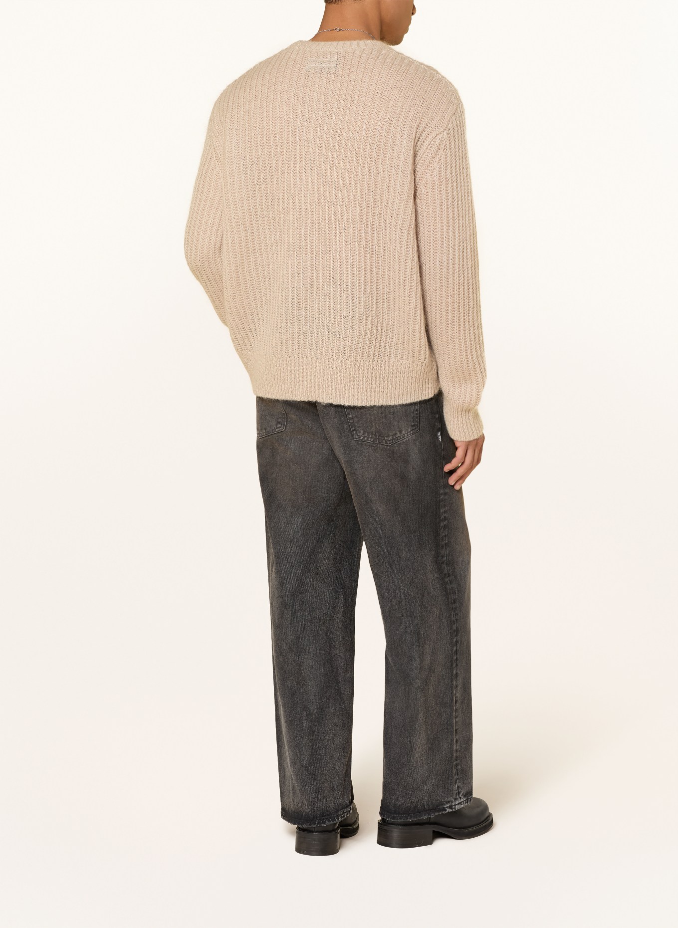 ALLSAINTS Pullover CHAINY mit Mohair: HELLBRAUN