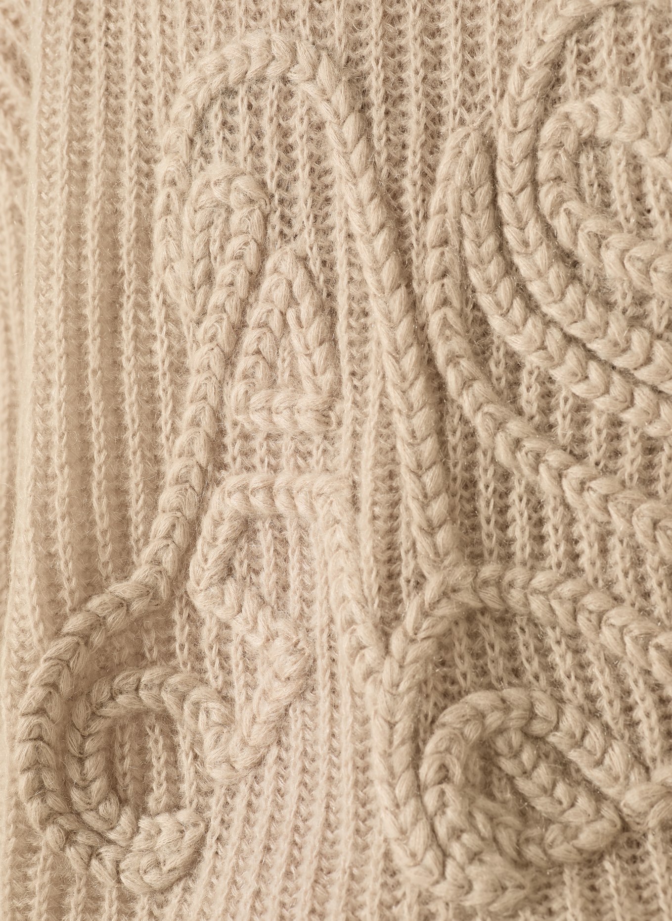 ALLSAINTS Pullover CHAINY mit Mohair: HELLBRAUN