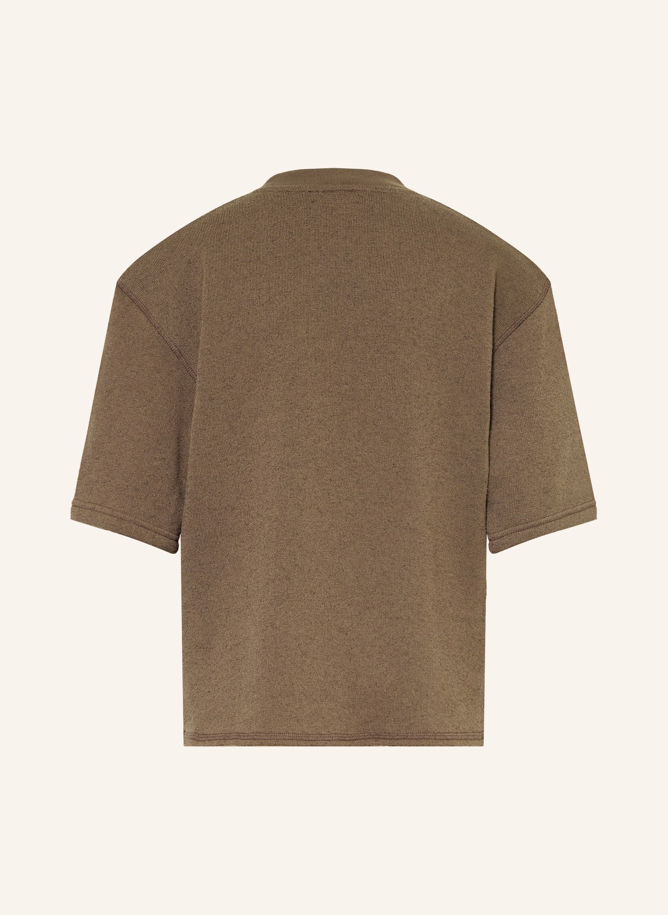 American Vintage Mikina EVONA: HNĚDÁ / ZELENÁ