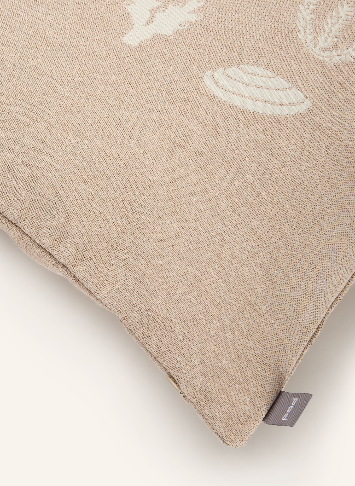 PAD Decorative pillowcase CORALS: BEIGE / ECRU