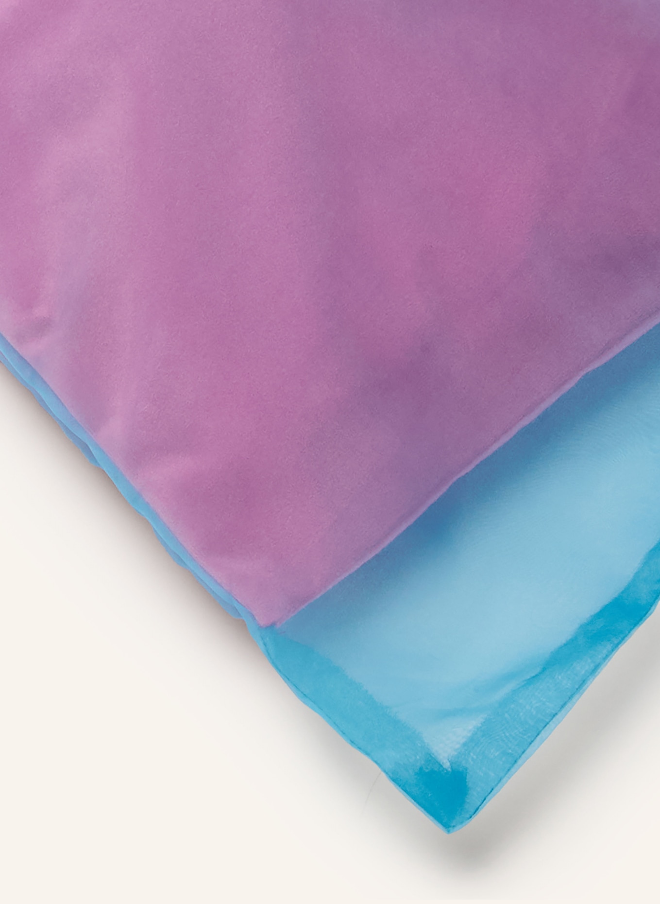 PAD Dekokissenhülle CHANGEANT: PETROL / PINK