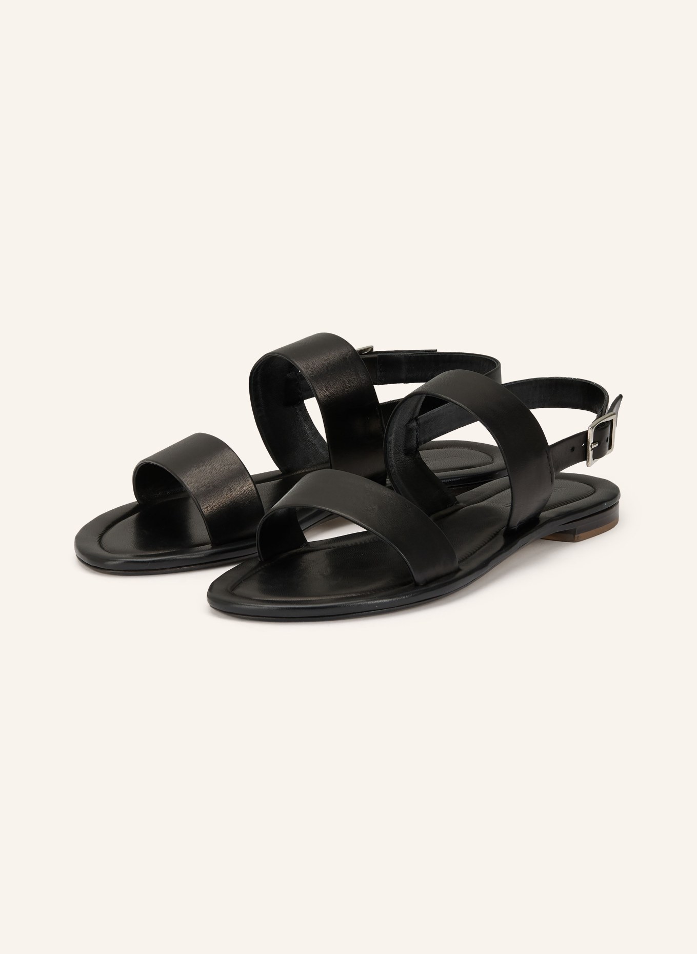 VIAMERCANTI LIPARI sandals: BLACK