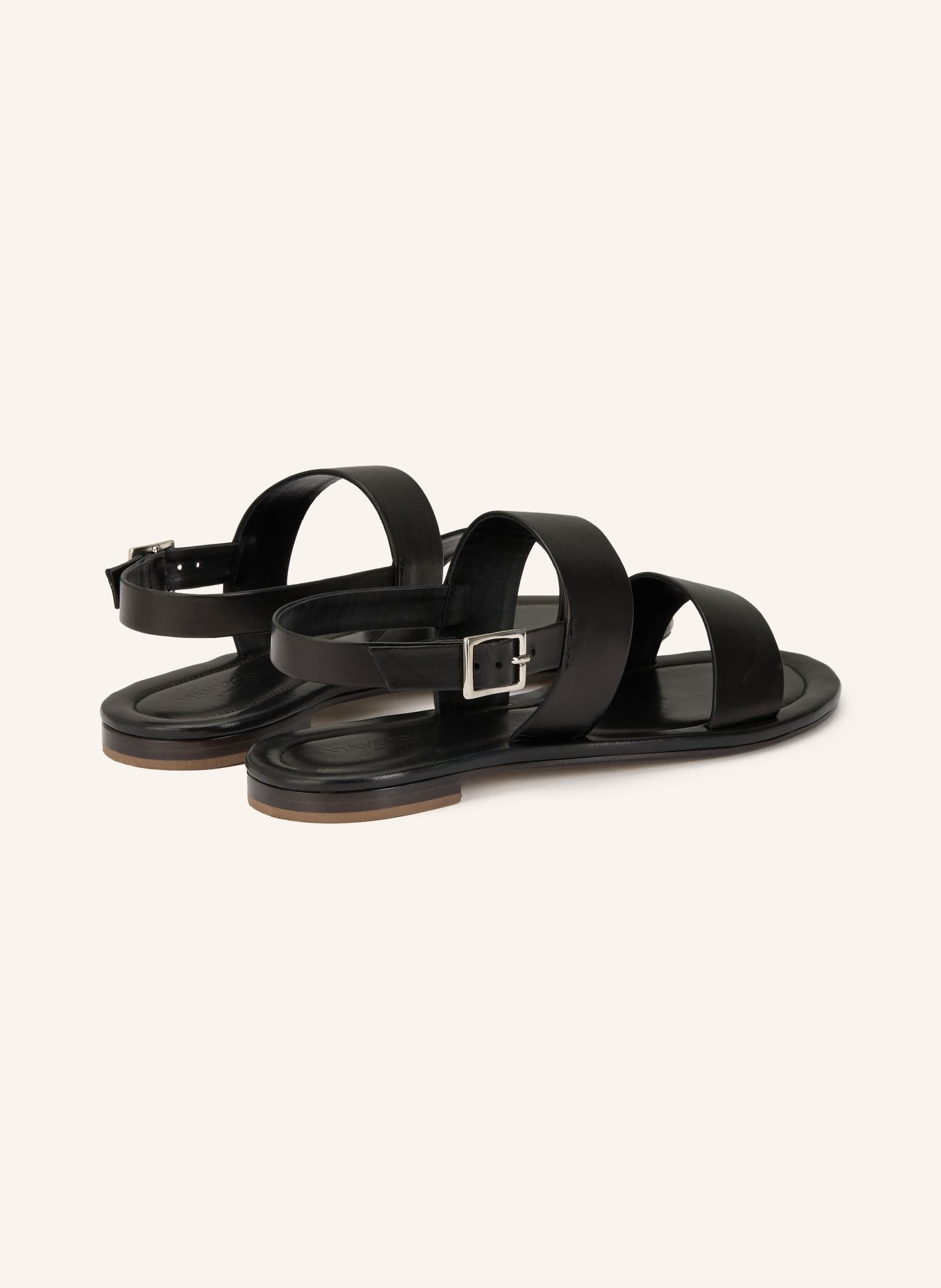 VIAMERCANTI LIPARI sandals: BLACK