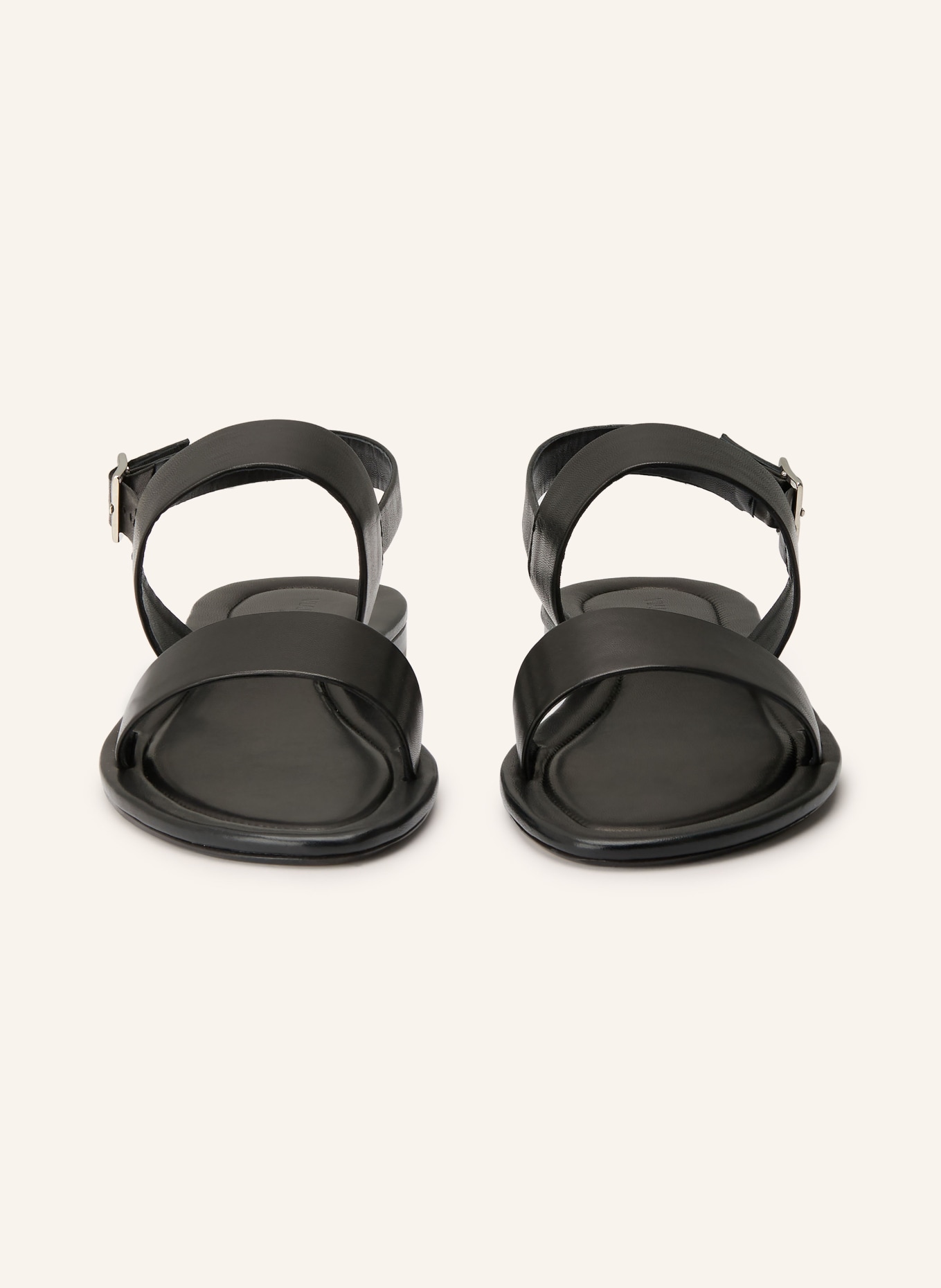 VIAMERCANTI LIPARI sandals: BLACK