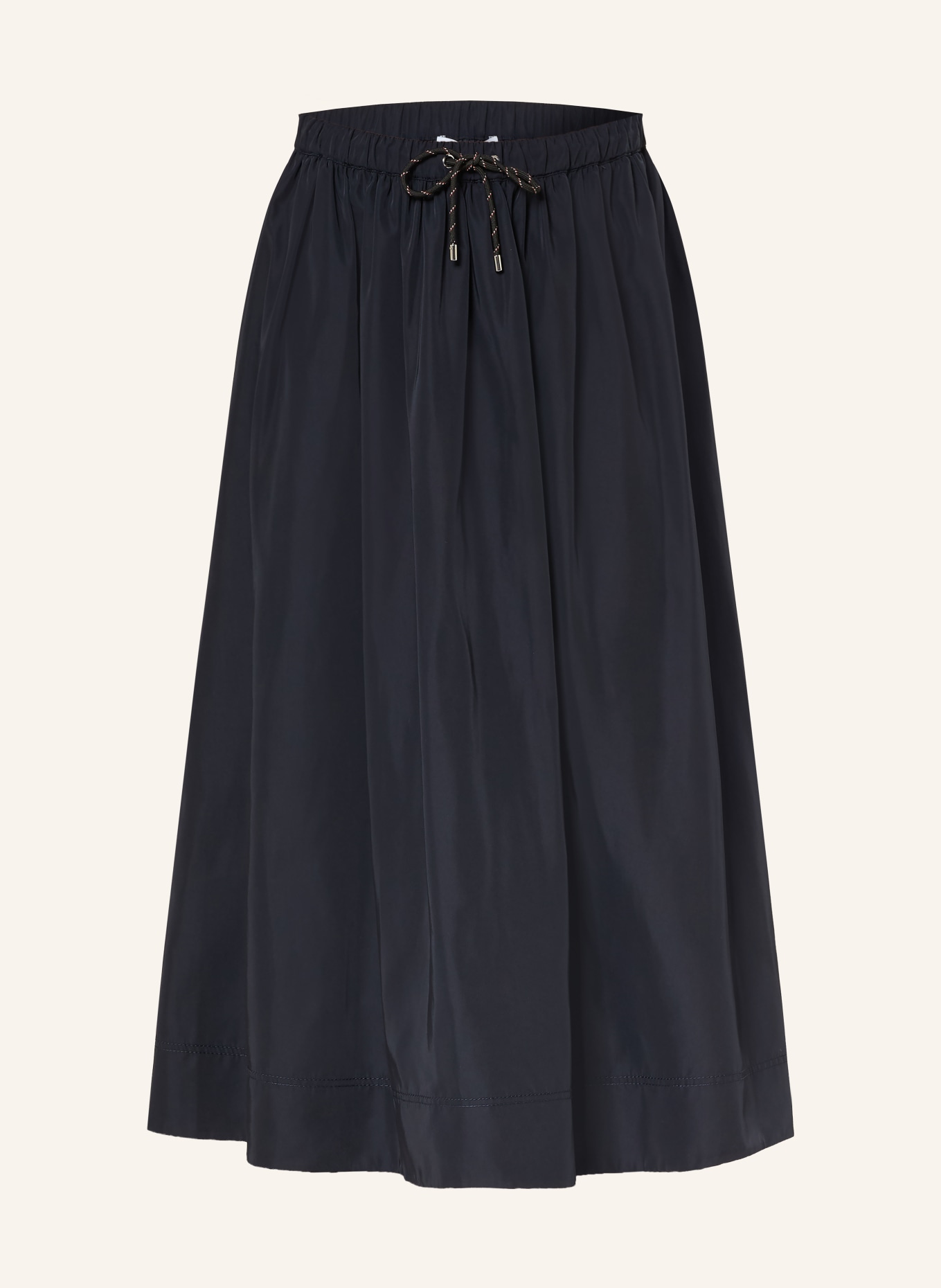 Veronica Beard Saténová sukně BATES: TMAVĚ MODRÁ