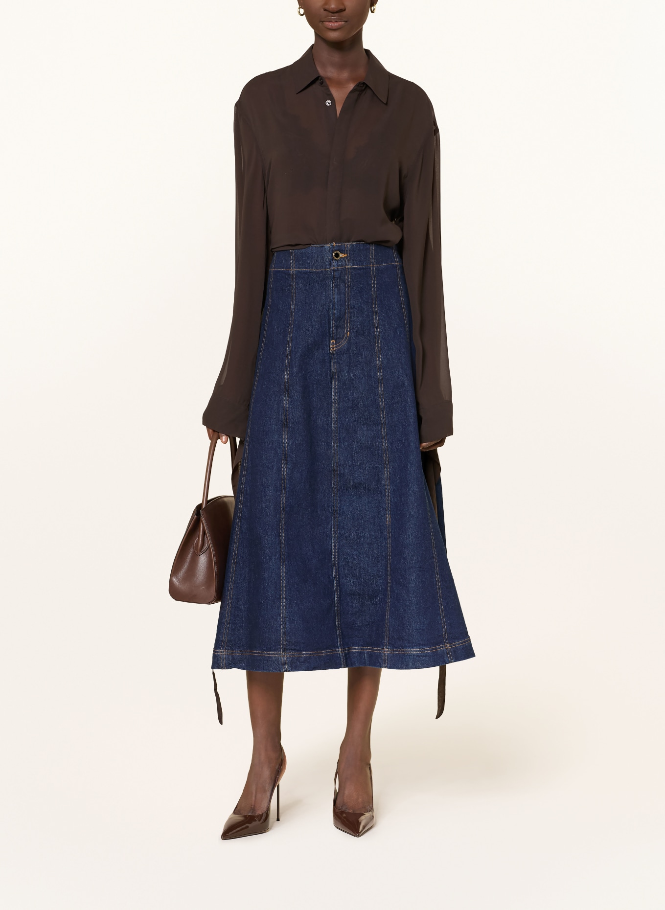 Veronica Beard Jeansrock ALIX: DUNKELBLAU