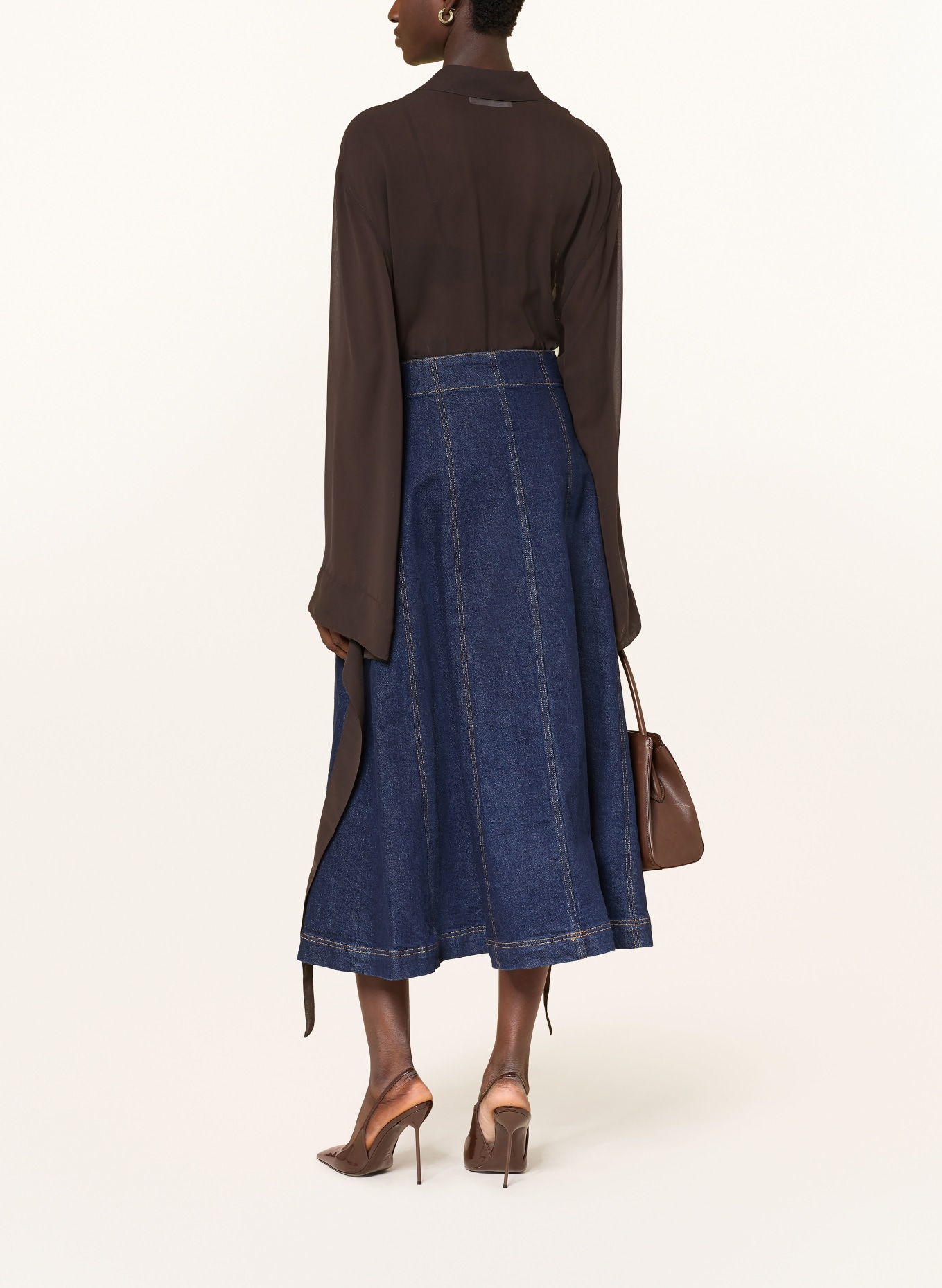 Veronica Beard Jeansrock ALIX: DUNKELBLAU