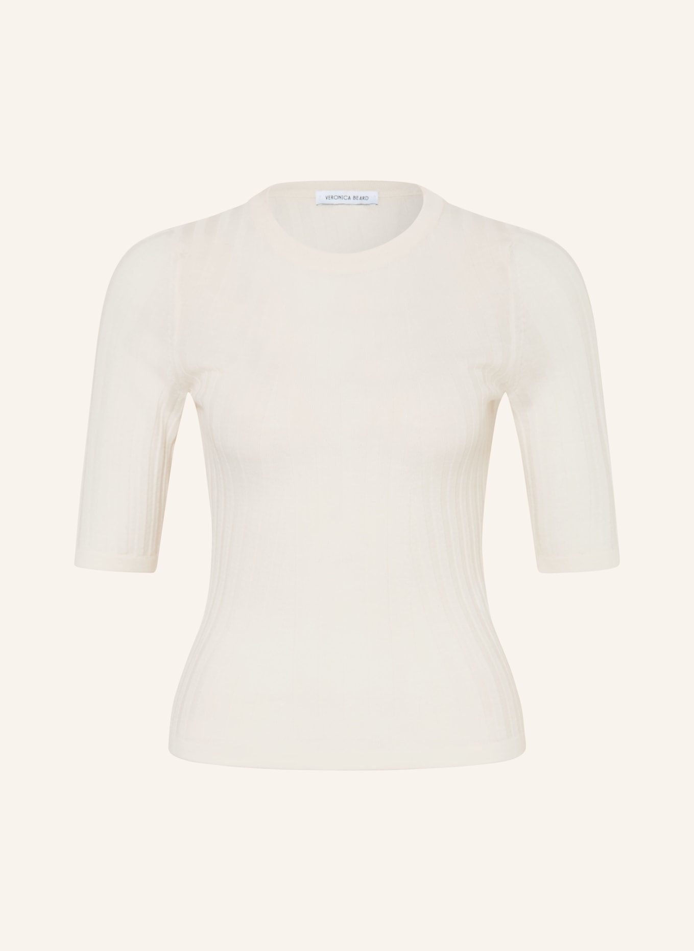 Veronica Beard Strickshirt DEBOIS aus Merinowolle: CREME