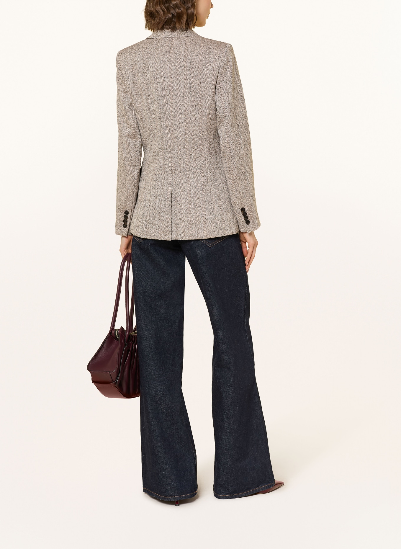 REISS Blazer ISLA: HELLGRAU / BRAUN / DUNKELGRAU