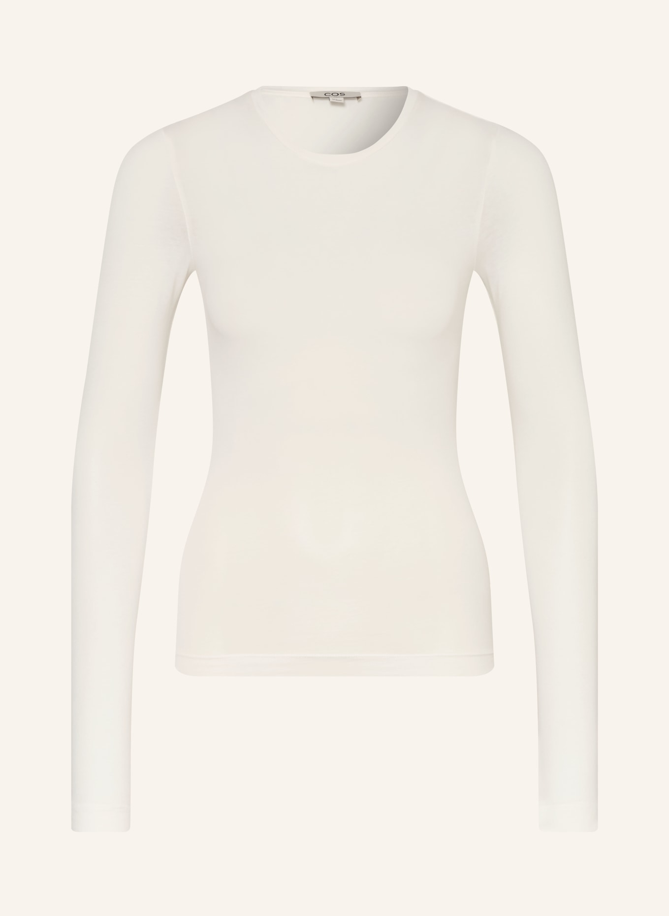 COS long-sleeved shirt: ECRU