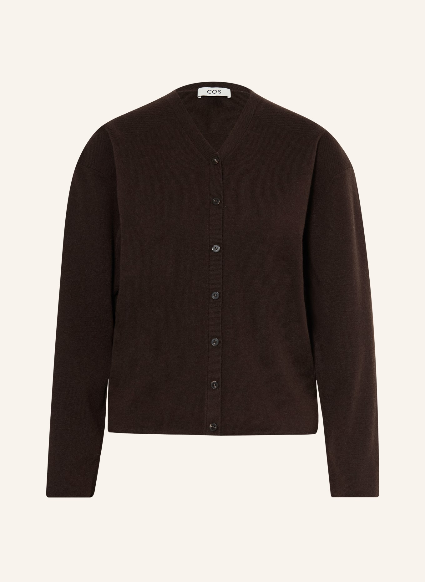 COS Strickjacke: DUNKELBRAUN