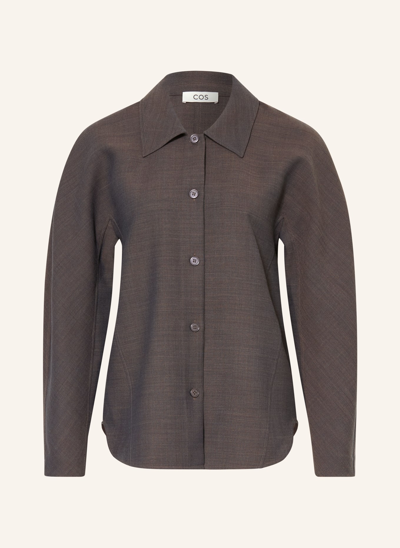 COS shirt blouse: BROWN