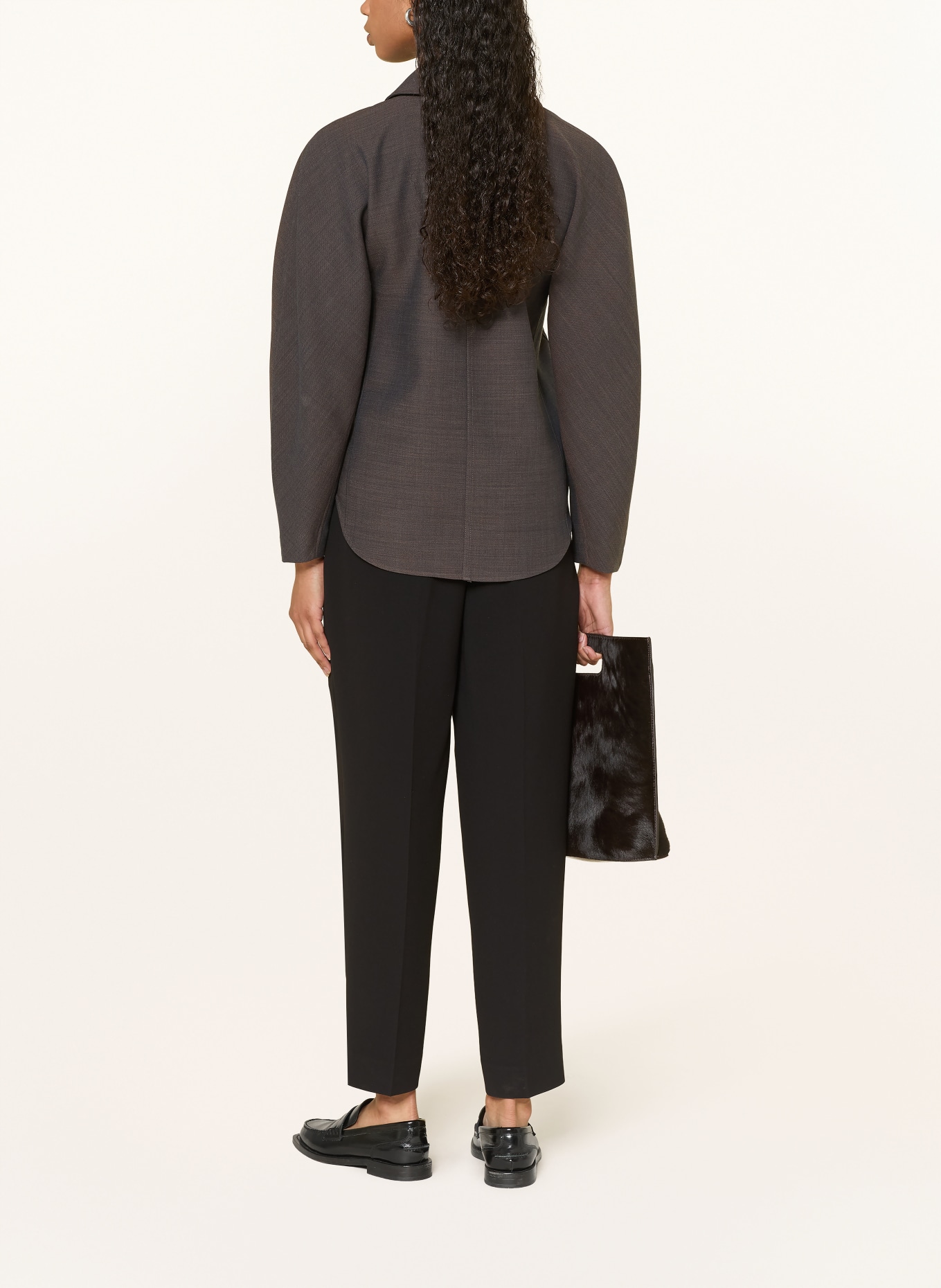 COS shirt blouse: BROWN