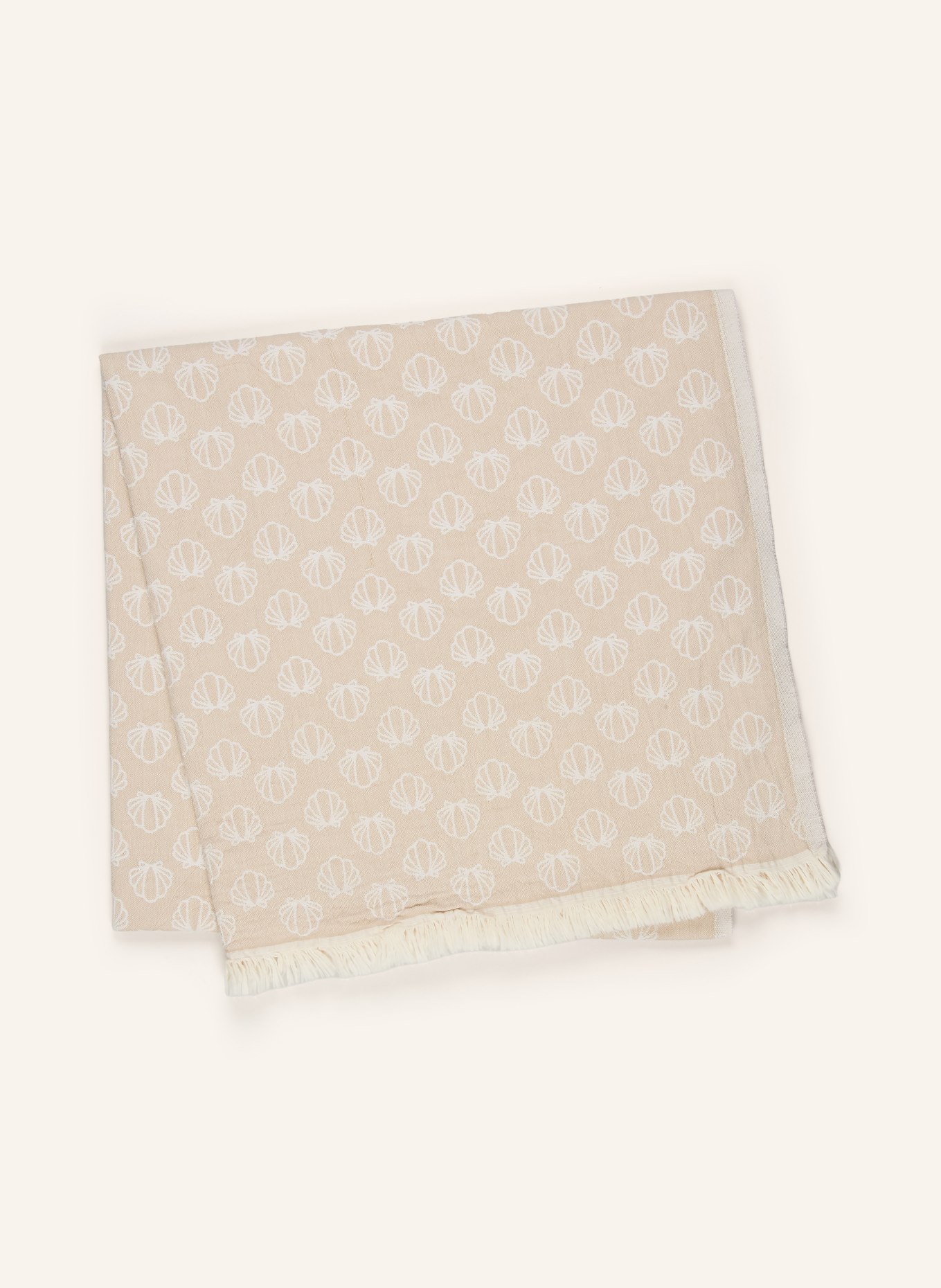 PAD Strandtuch BEACH PALM: HELLBRAUN / CREME