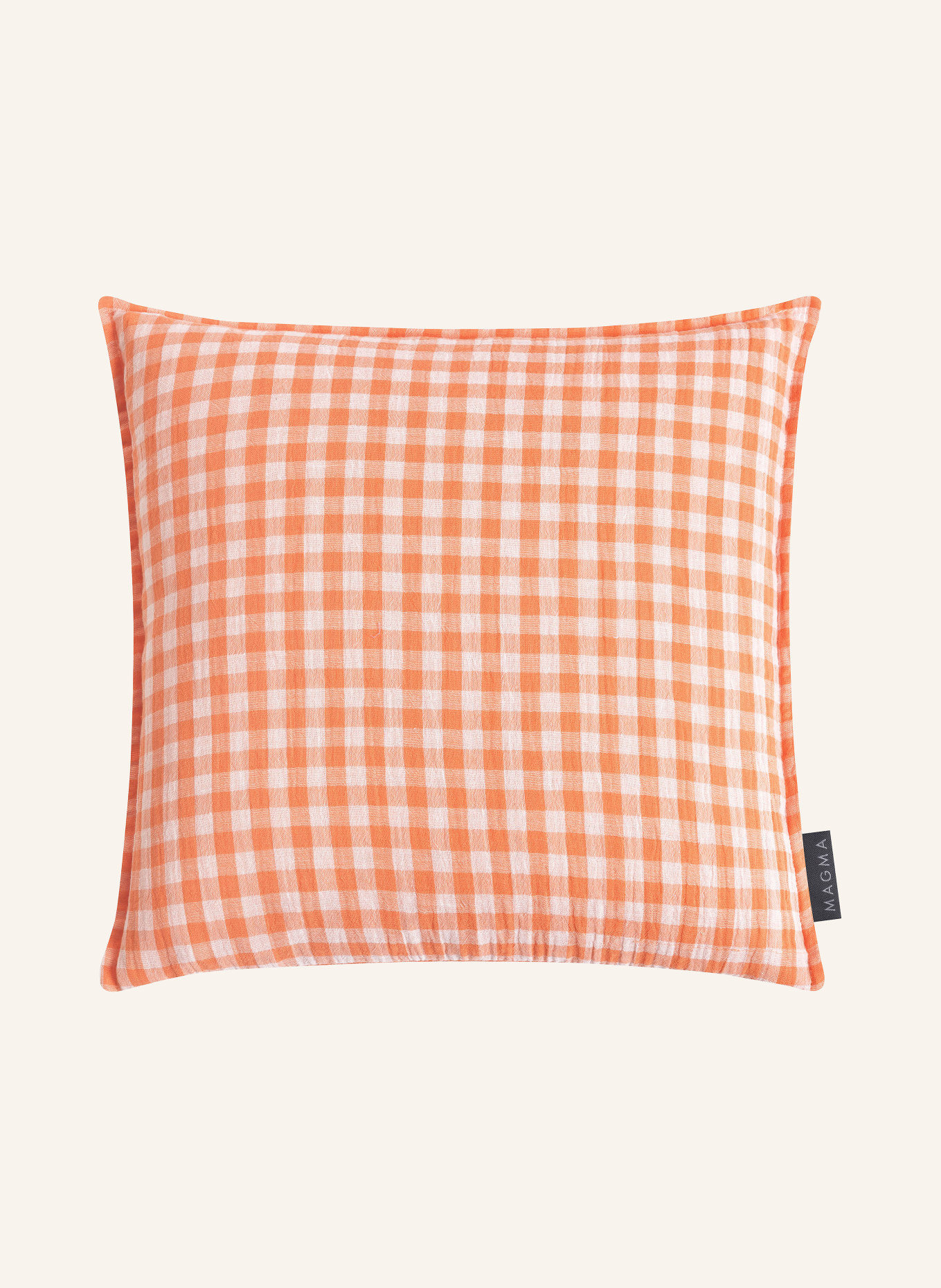 MAGMA PAULINE decorative pillowcase: LIGHT ORANGE / ORANGE