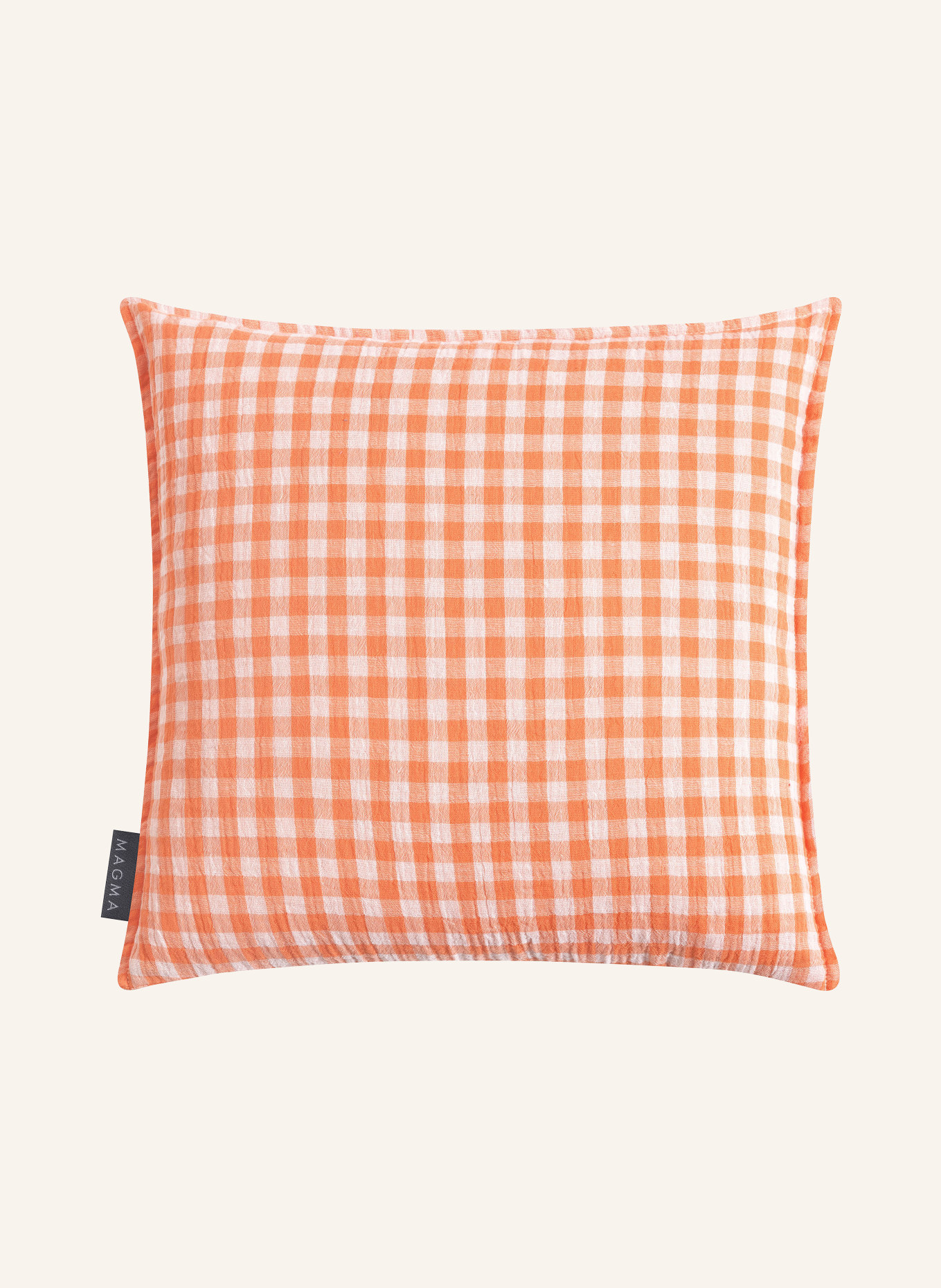 MAGMA PAULINE decorative pillowcase: LIGHT ORANGE / ORANGE
