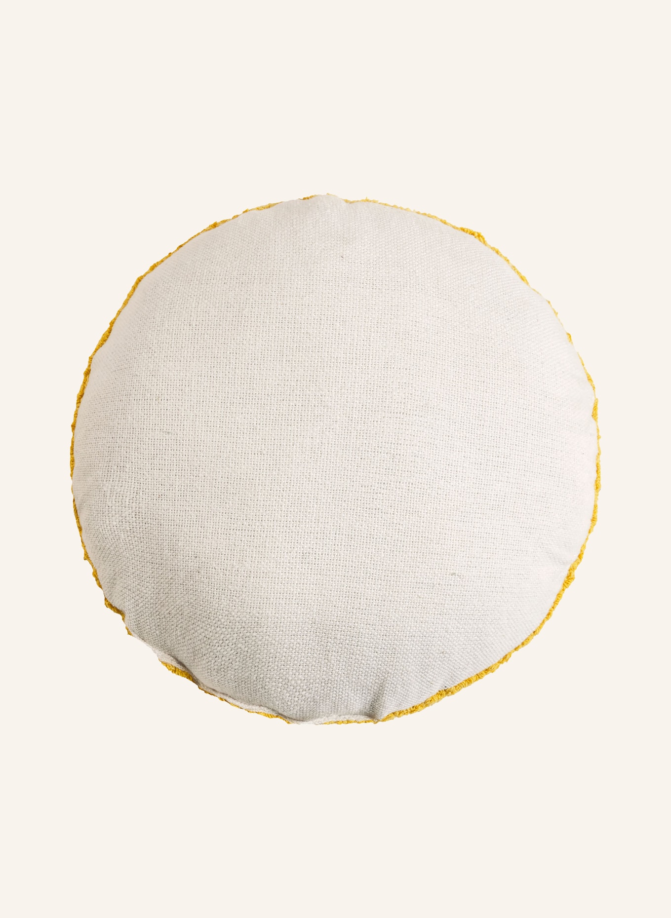MAGMA SUNNY decorative cushion: DARK YELLOW / WHITE