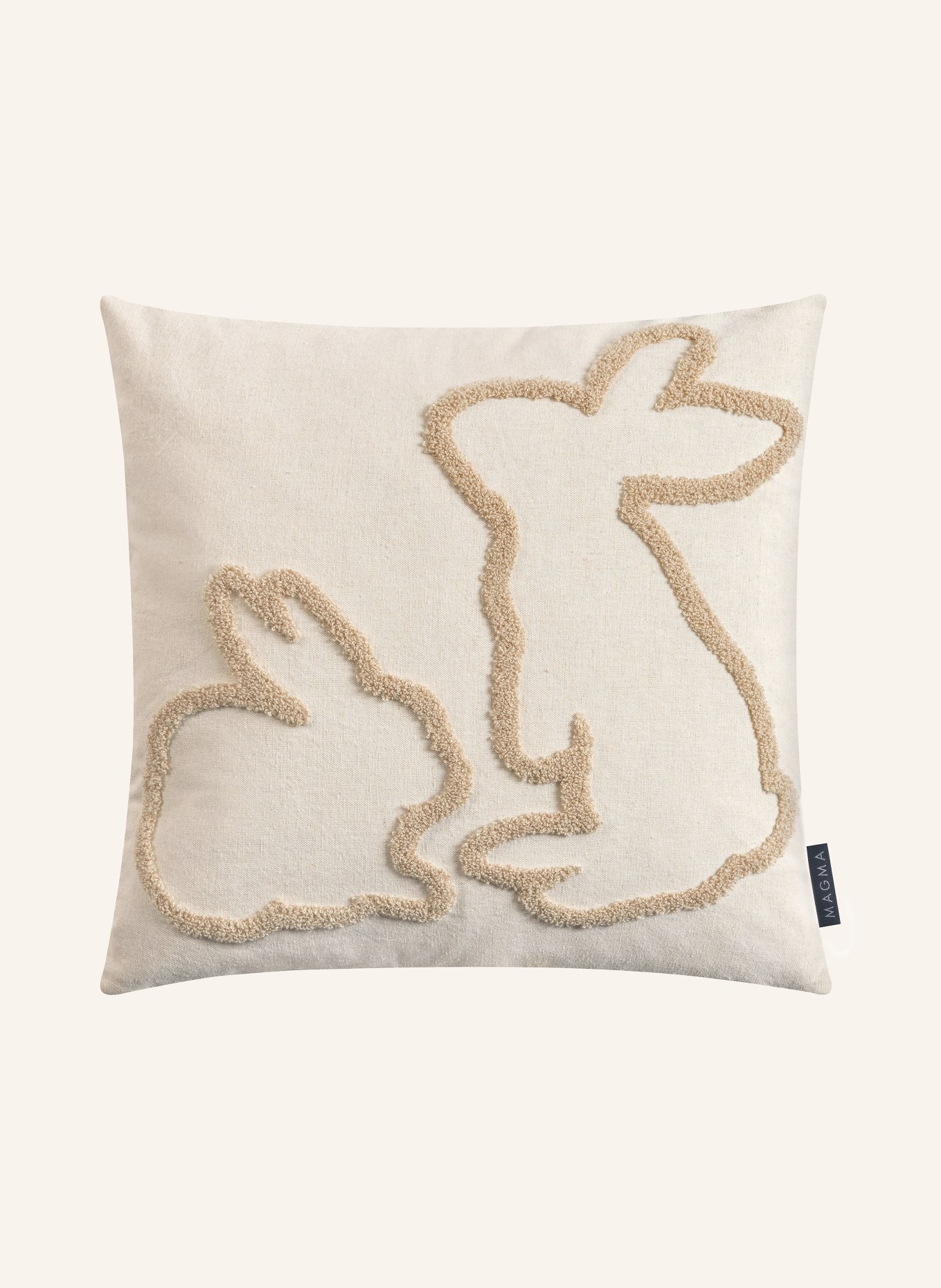 MAGMA Decorative pillowcase KLOPFER: CREAM / BEIGE