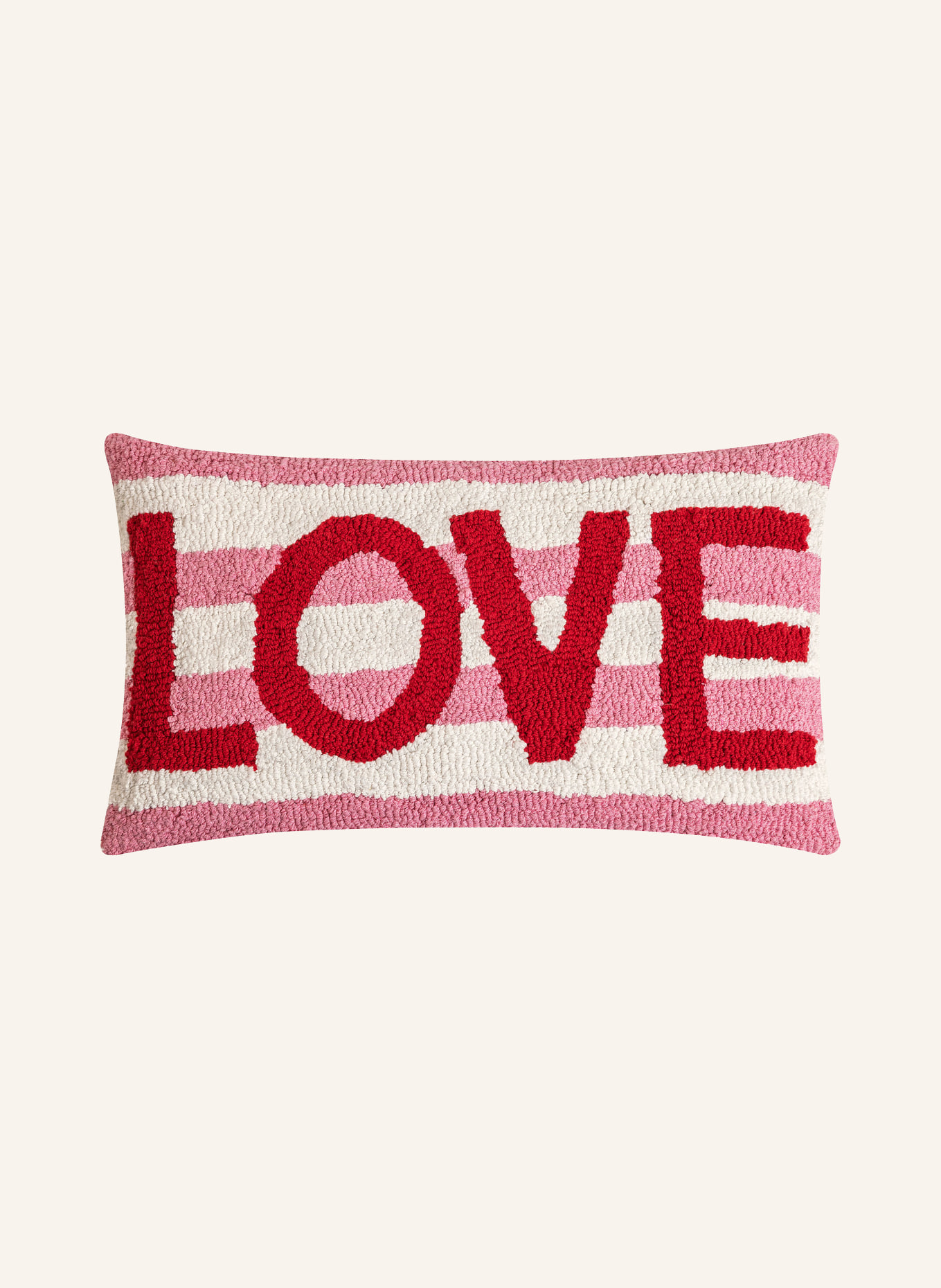 MAGMA SUNNY decorative pillowcase: CREAM / PINK / DARK RED