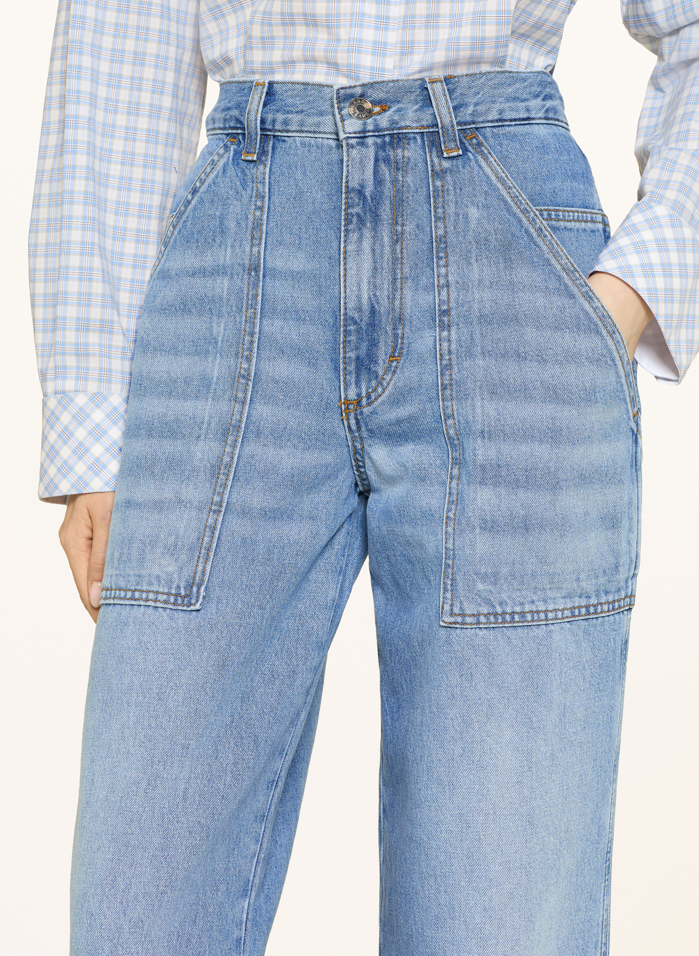 SANDRO Dżinsy z szerokimi nogawkami: 4785 BLUE JEAN