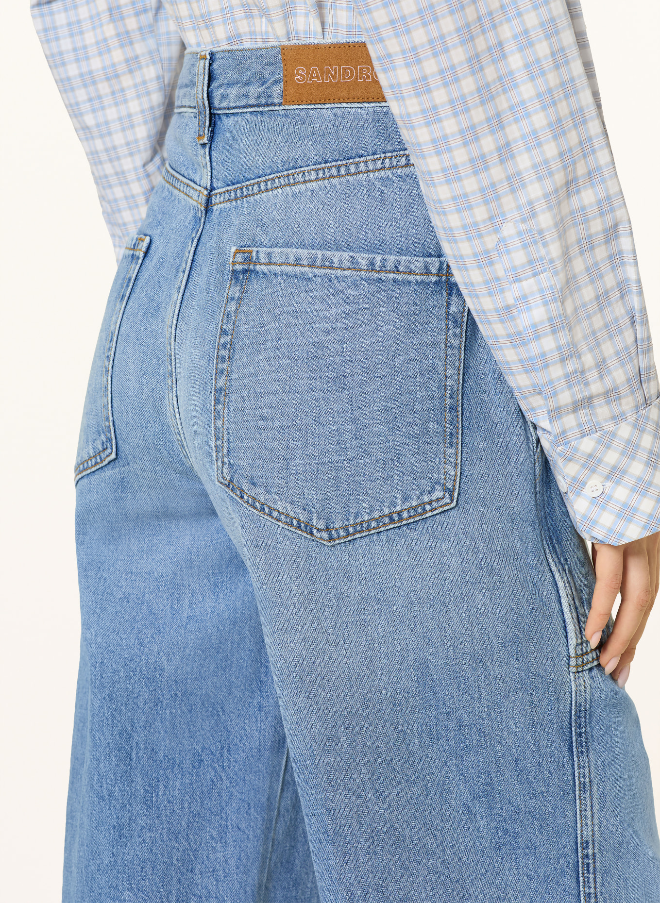 SANDRO Dżinsy z szerokimi nogawkami: 4785 BLUE JEAN