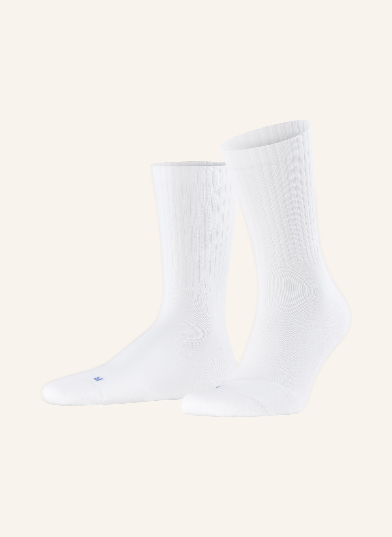 FALKE Ponožky RUN RIB CREW: 2000 WHITE