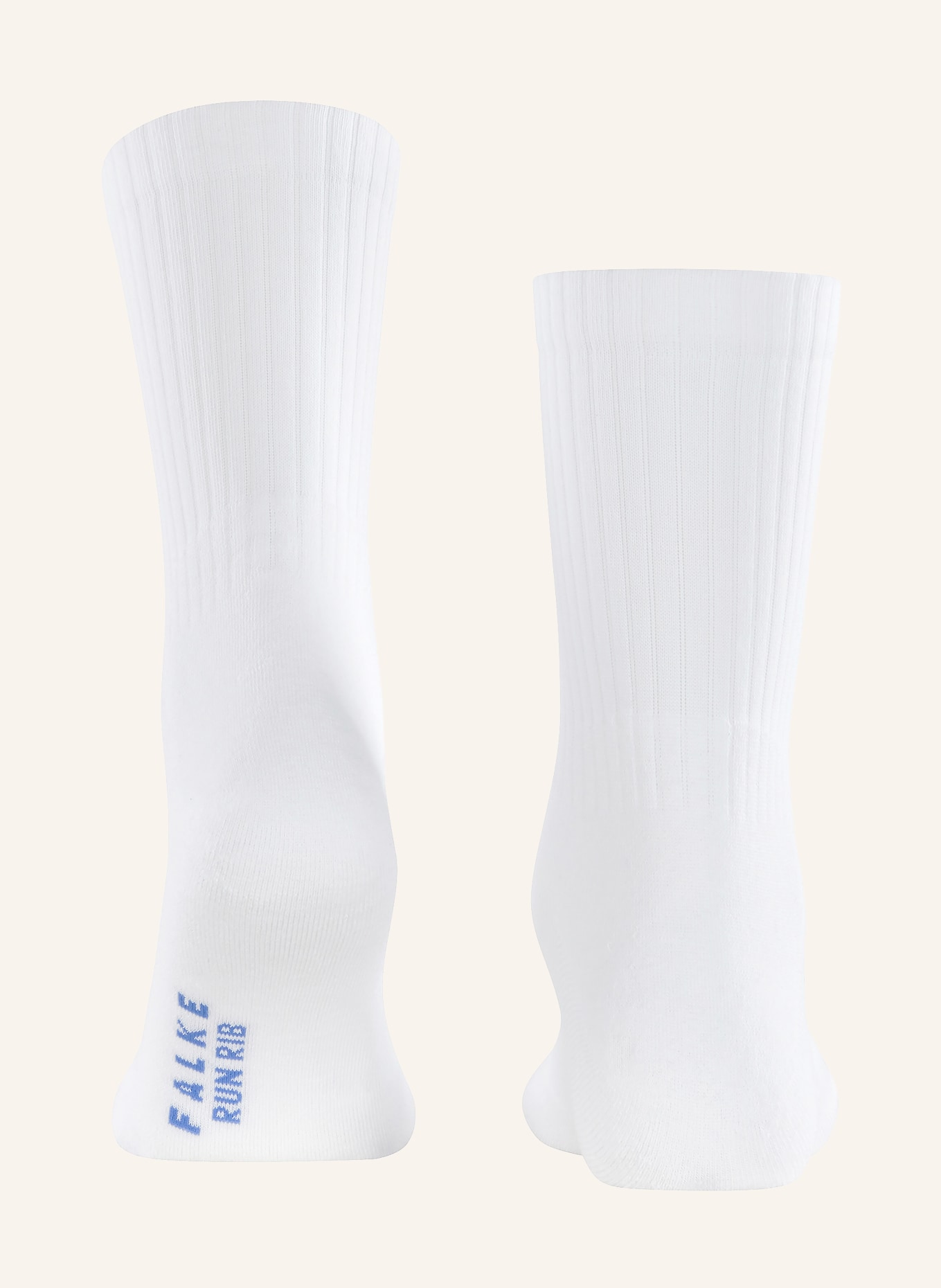 FALKE Ponožky RUN RIB CREW: 2000 WHITE