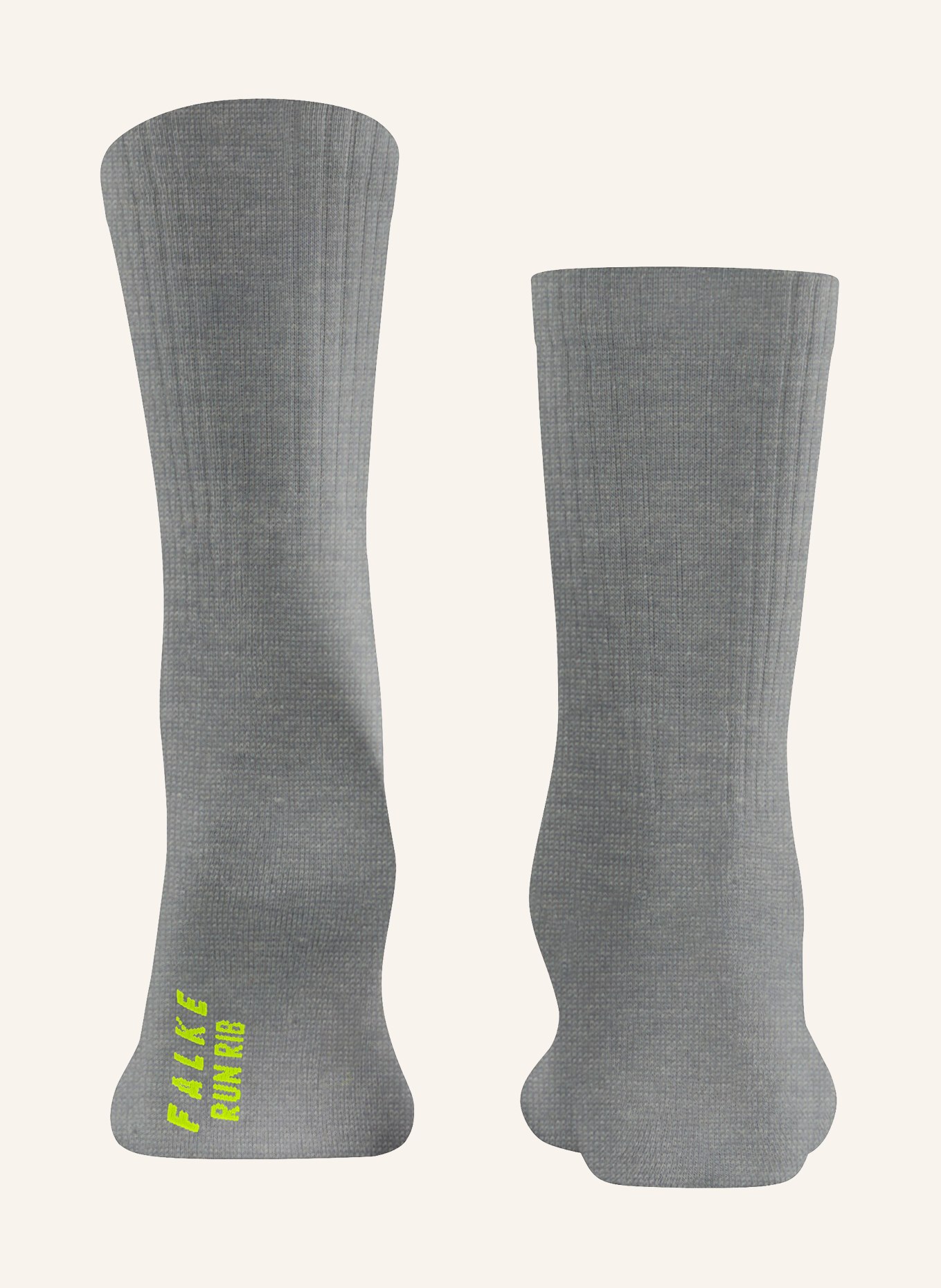 FALKE Ponožky RUN RIB CREW: 3400 LIGHT GREY
