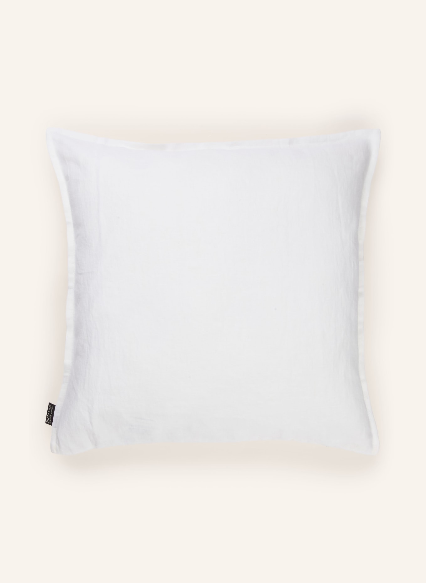 PROFLAX Dekokissenhülle aus Leinen: WEISS