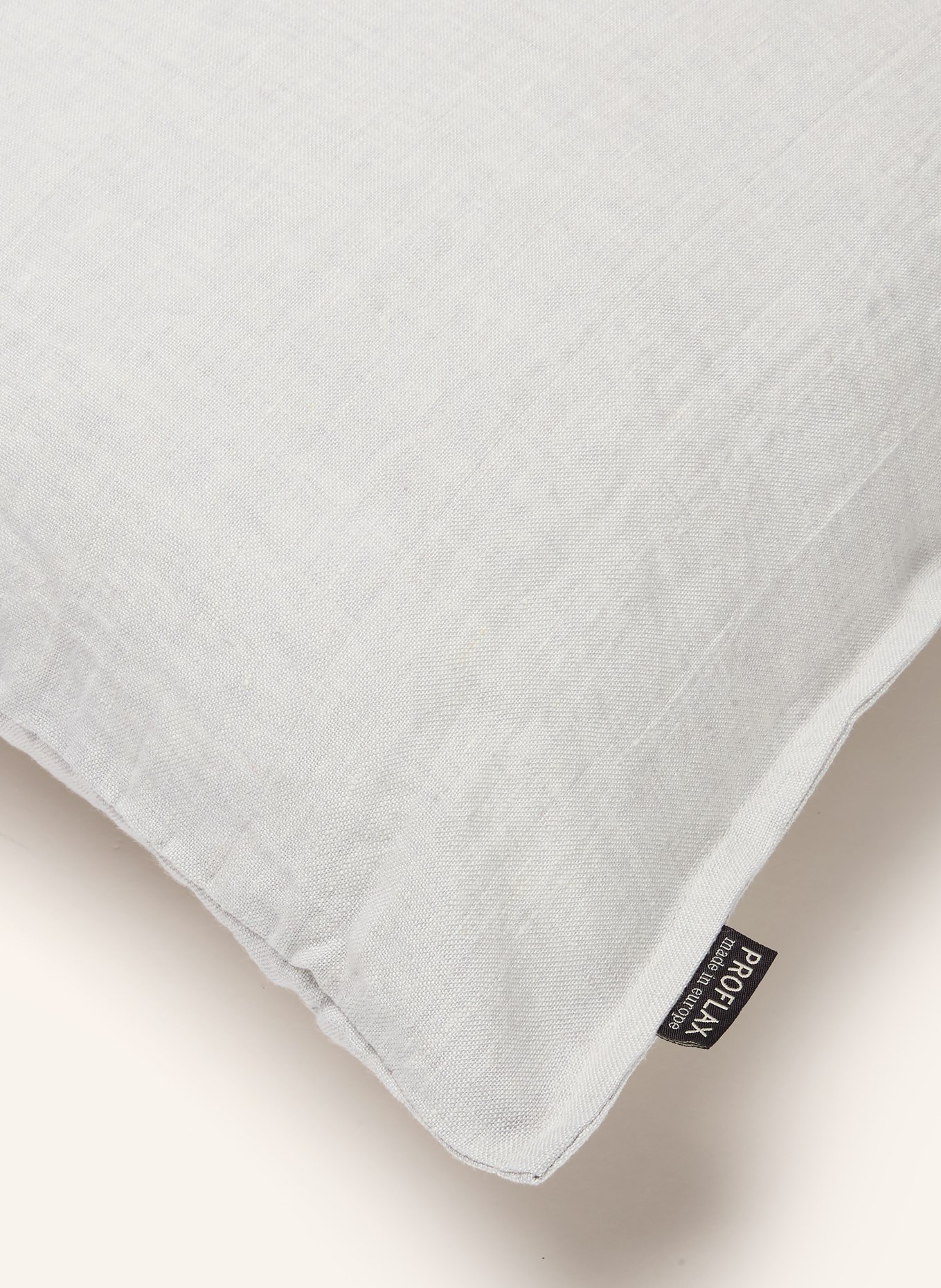 PROFLAX Poszewka dekoracyjna z lnu: JASNOCZARY