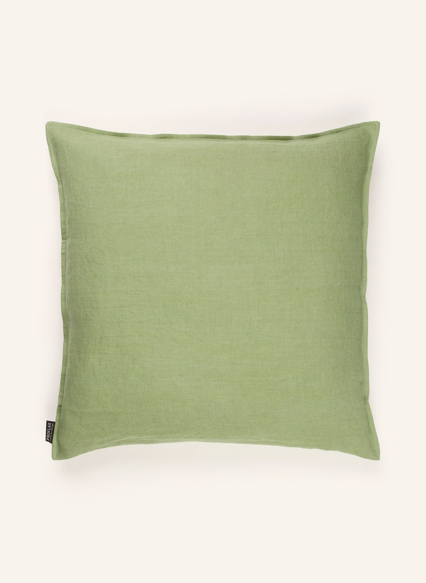 PROFLAX Dekokissenhülle aus Leinen: HELLGRÜN