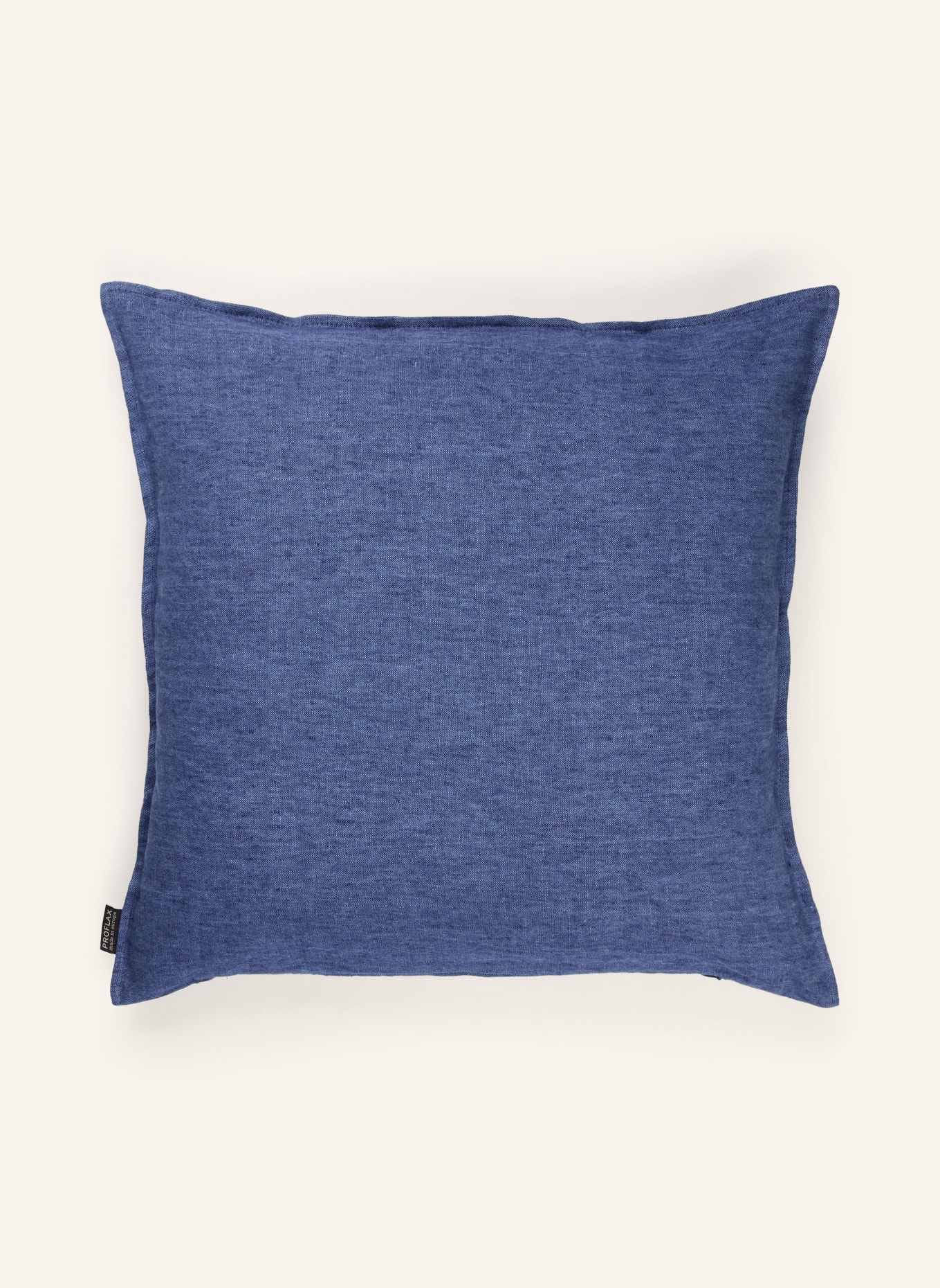 PROFLAX Poszewka dekoracyjna z lnu: NIEBIESKI
