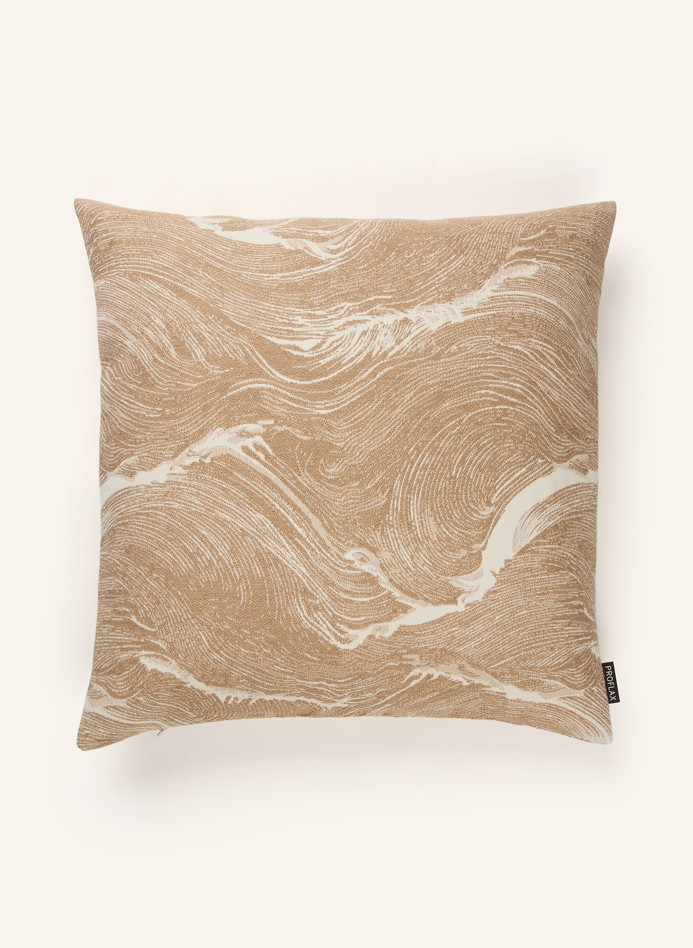 PROFLAX Decorative cushion cover WAVES: BEIGE / CREAM