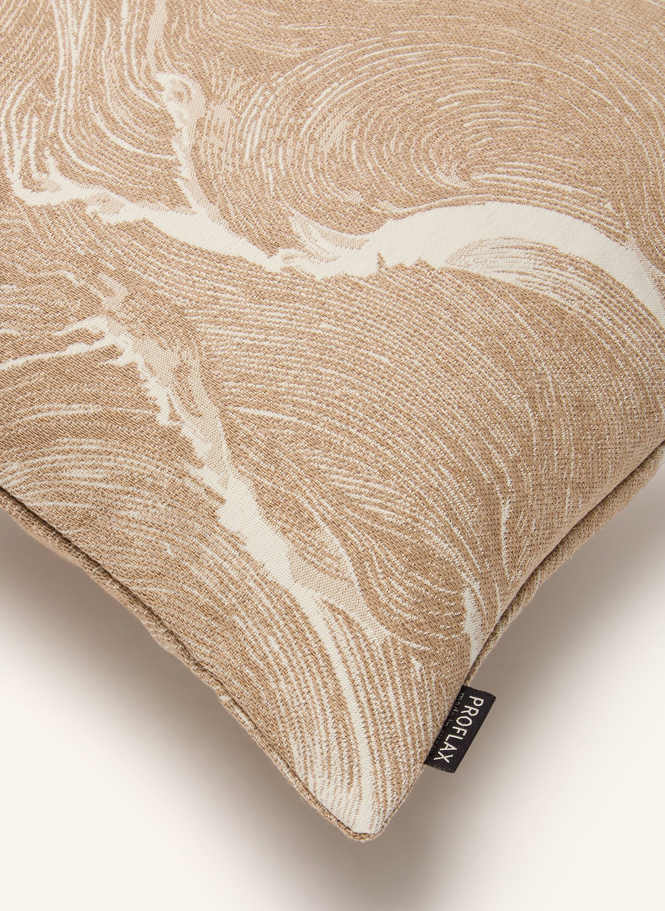 PROFLAX Decorative cushion cover WAVES: BEIGE / CREAM