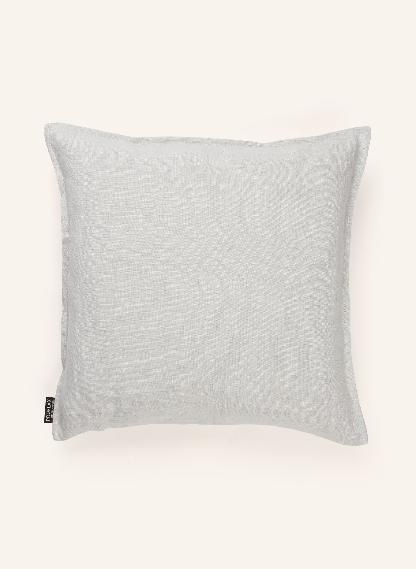 PROFLAX Dekokissenhülle aus Leinen: HELLGRAU