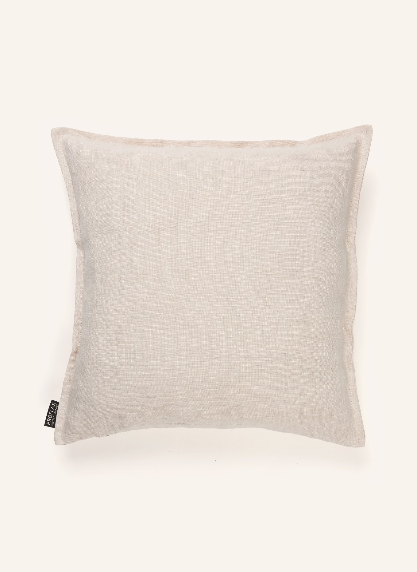 PROFLAX Dekokissenhülle aus Leinen: BEIGE