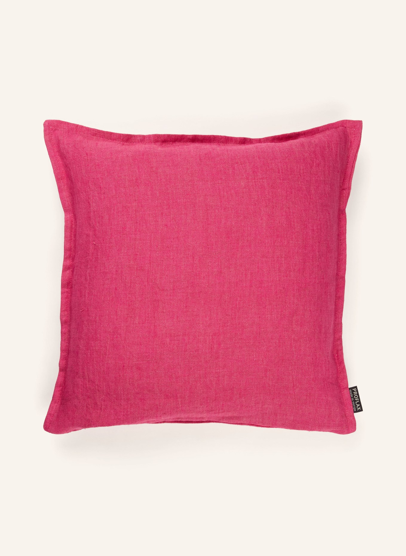 PROFLAX Dekokissenhülle aus Leinen: FUCHSIA