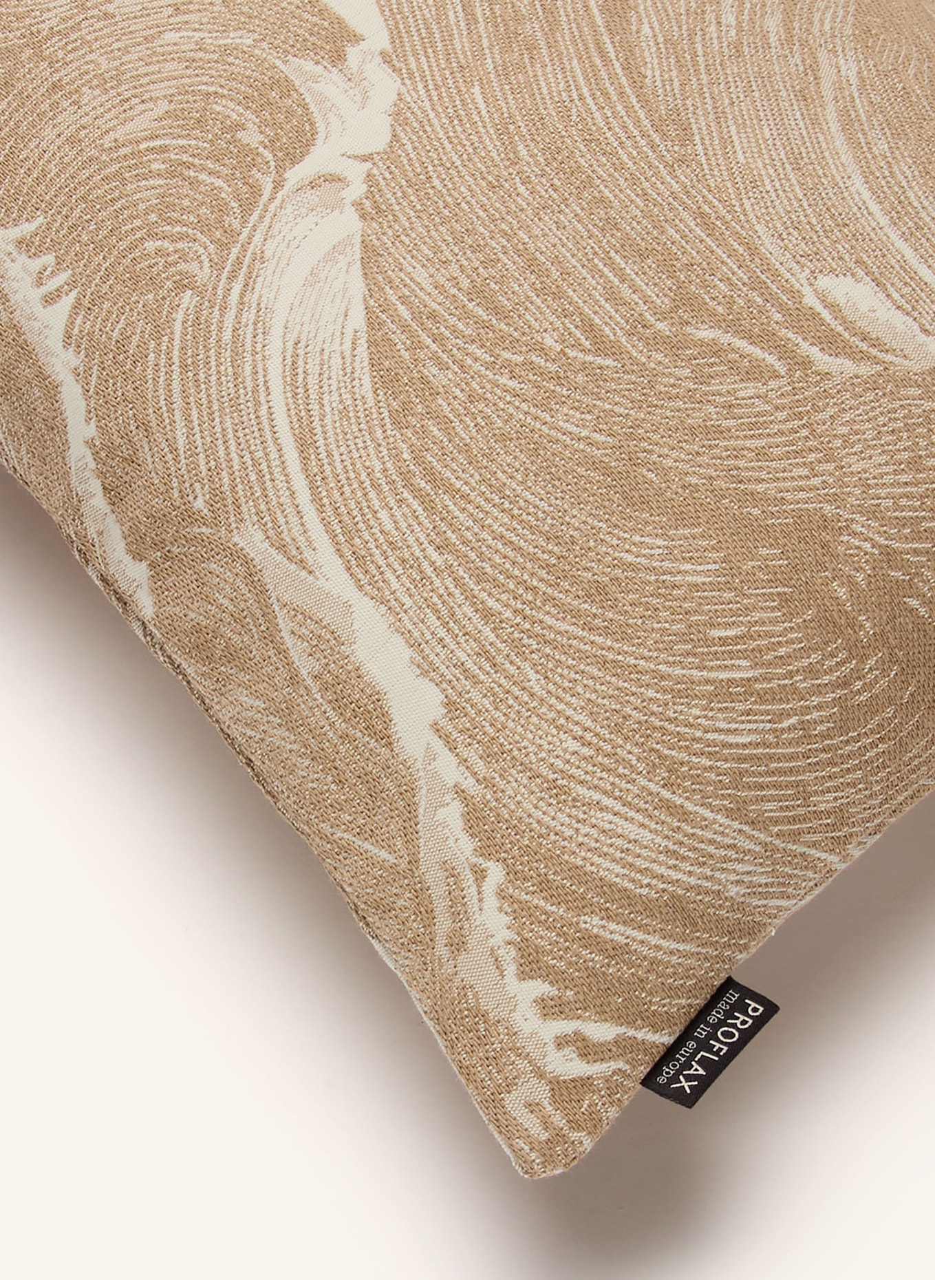 PROFLAX Dekokissenhülle WAVES: BEIGE / CREME
