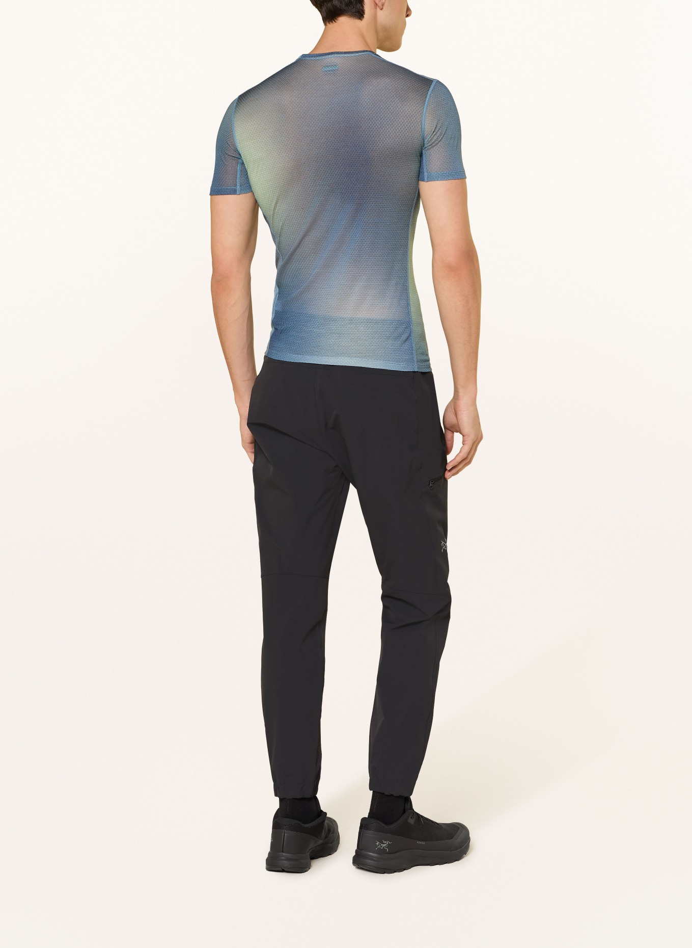 icebreaker Koszulka MERINOMIX 75 COOL-LITE™ FEATHERLIGHT™: NIEBIESKI / JASNOŻÓŁTY