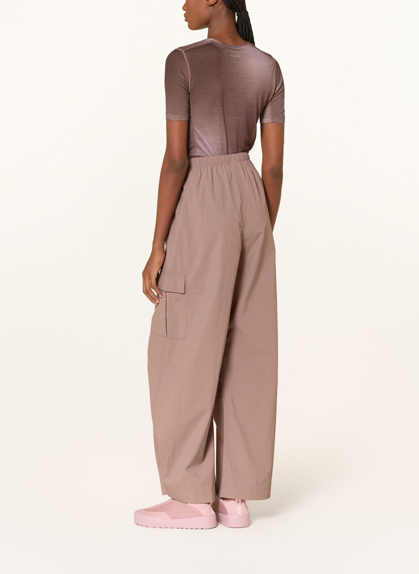 icebreaker Koszulka funkcyjna MERINO 75 COOL-LITE™ FEATHERL: BRĄZOWY / KREMOWY