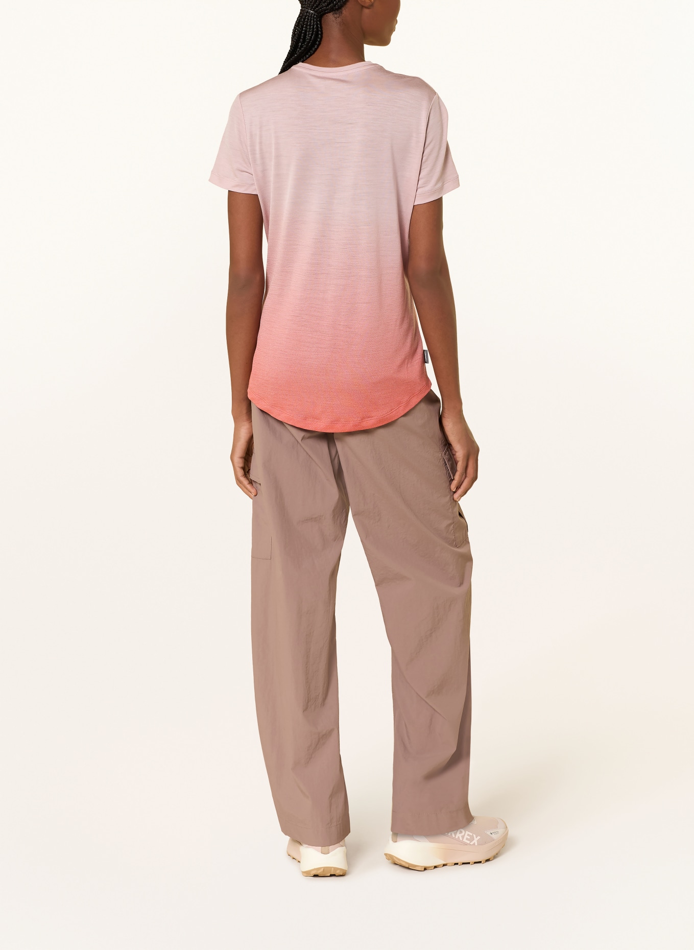 icebreaker T-shirt 125 ALTA SPHERE avec laine mérinos: ORANGE / ORANGE CLAIR