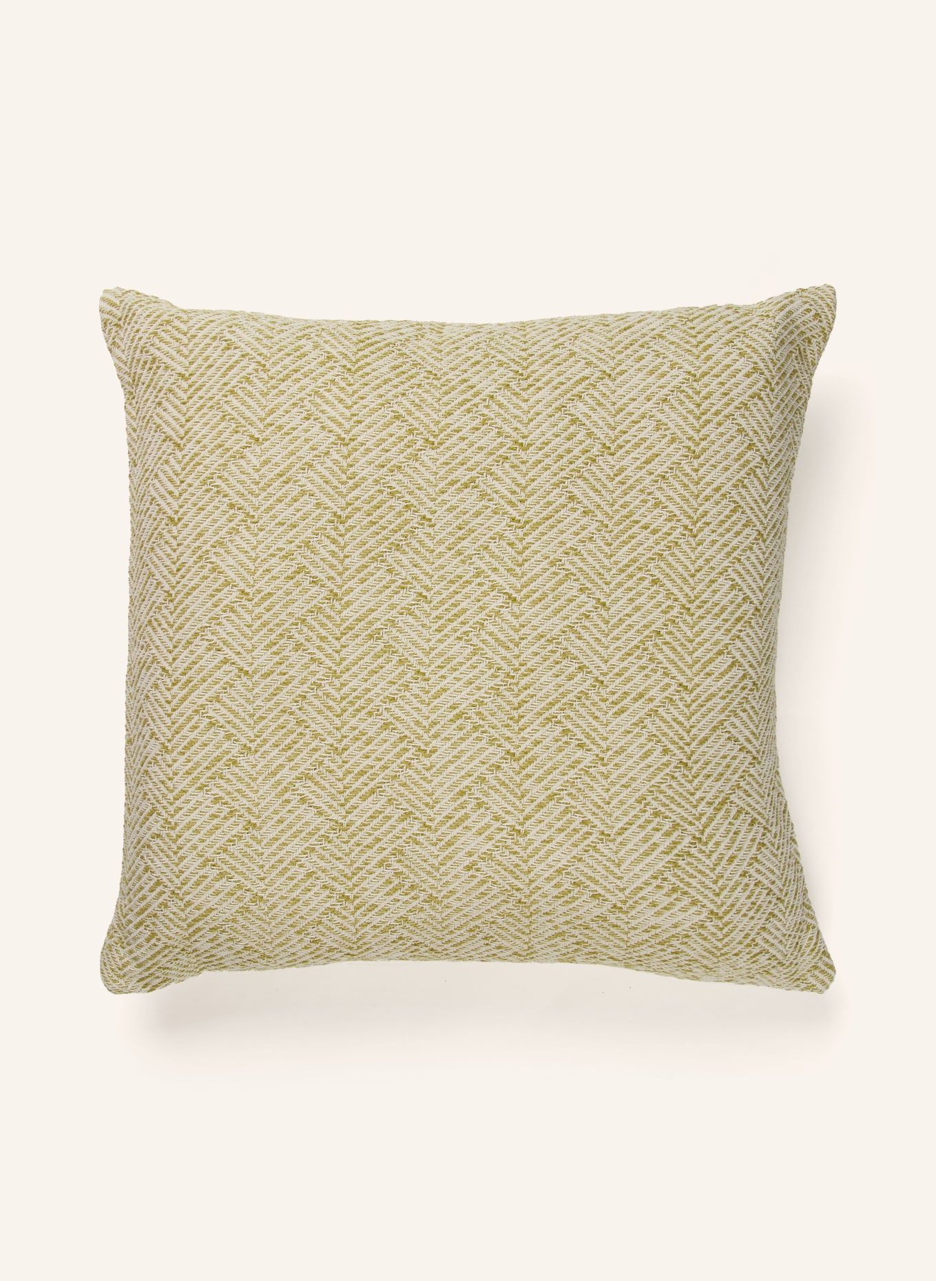 ESKIMO Decorative cushion MYKONOS: CREAM / LIGHT GREEN