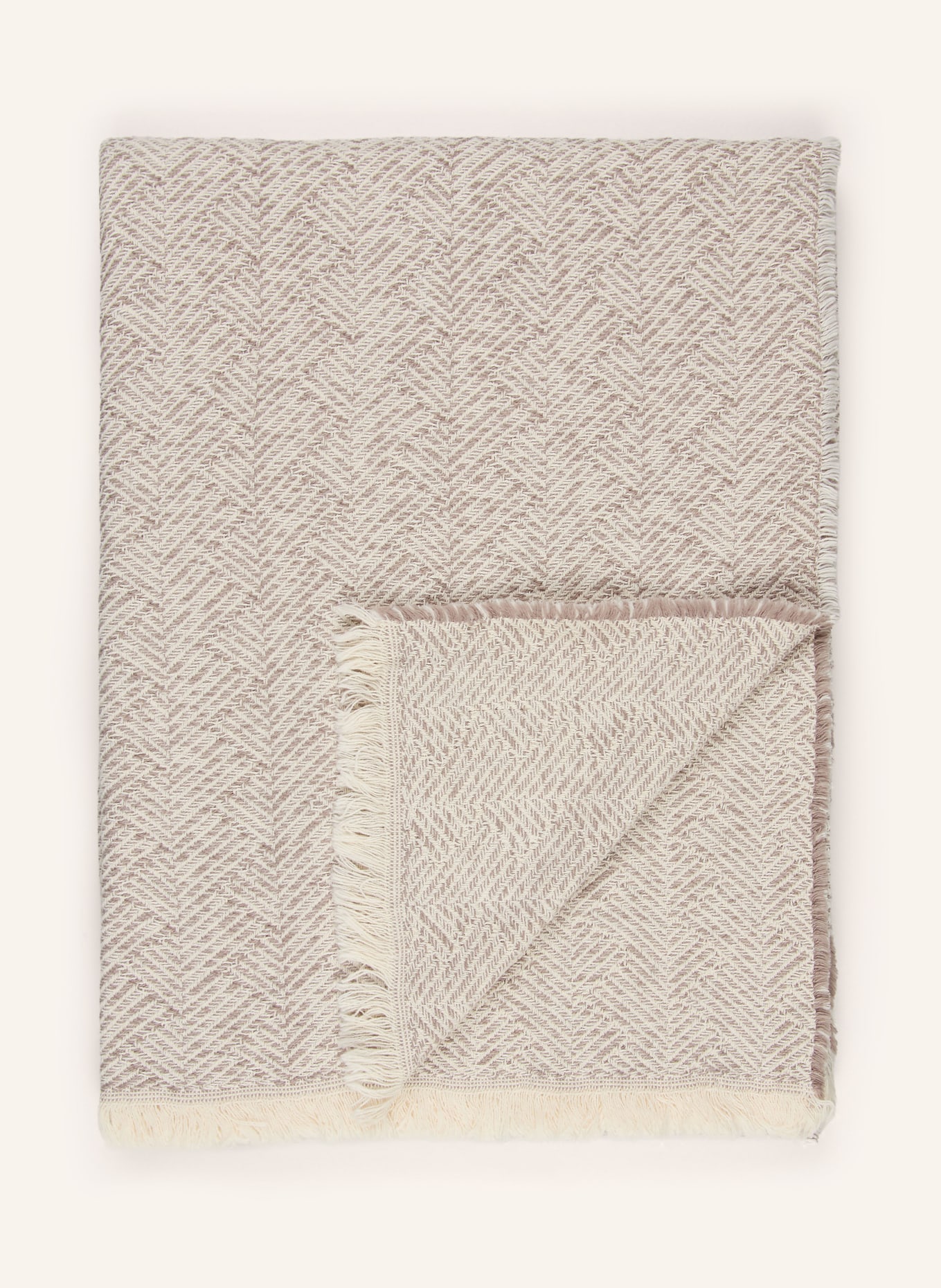 ESKIMO MYKONOS plaid: CREAM / TAUPE