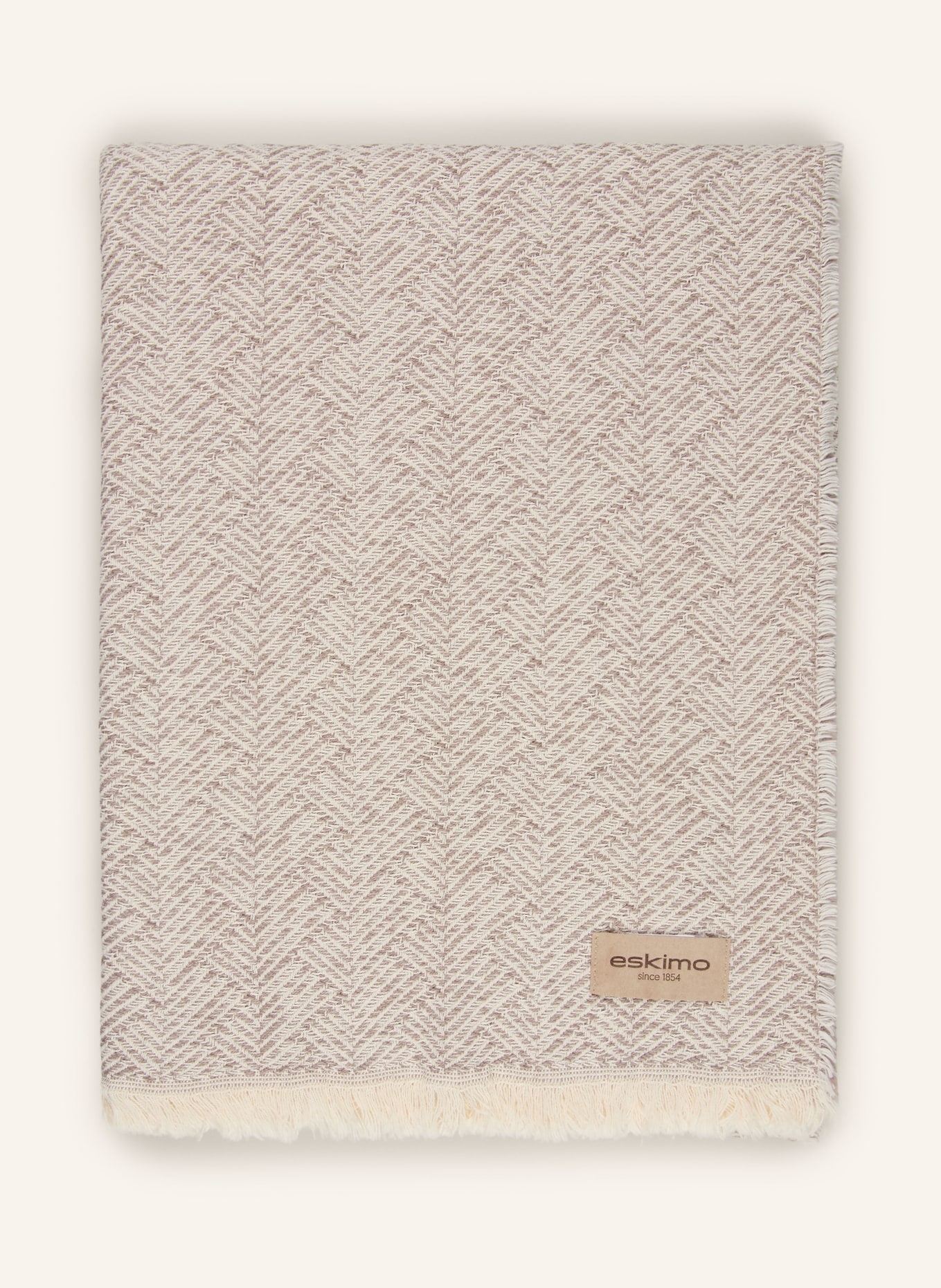 ESKIMO MYKONOS plaid: CREAM / TAUPE