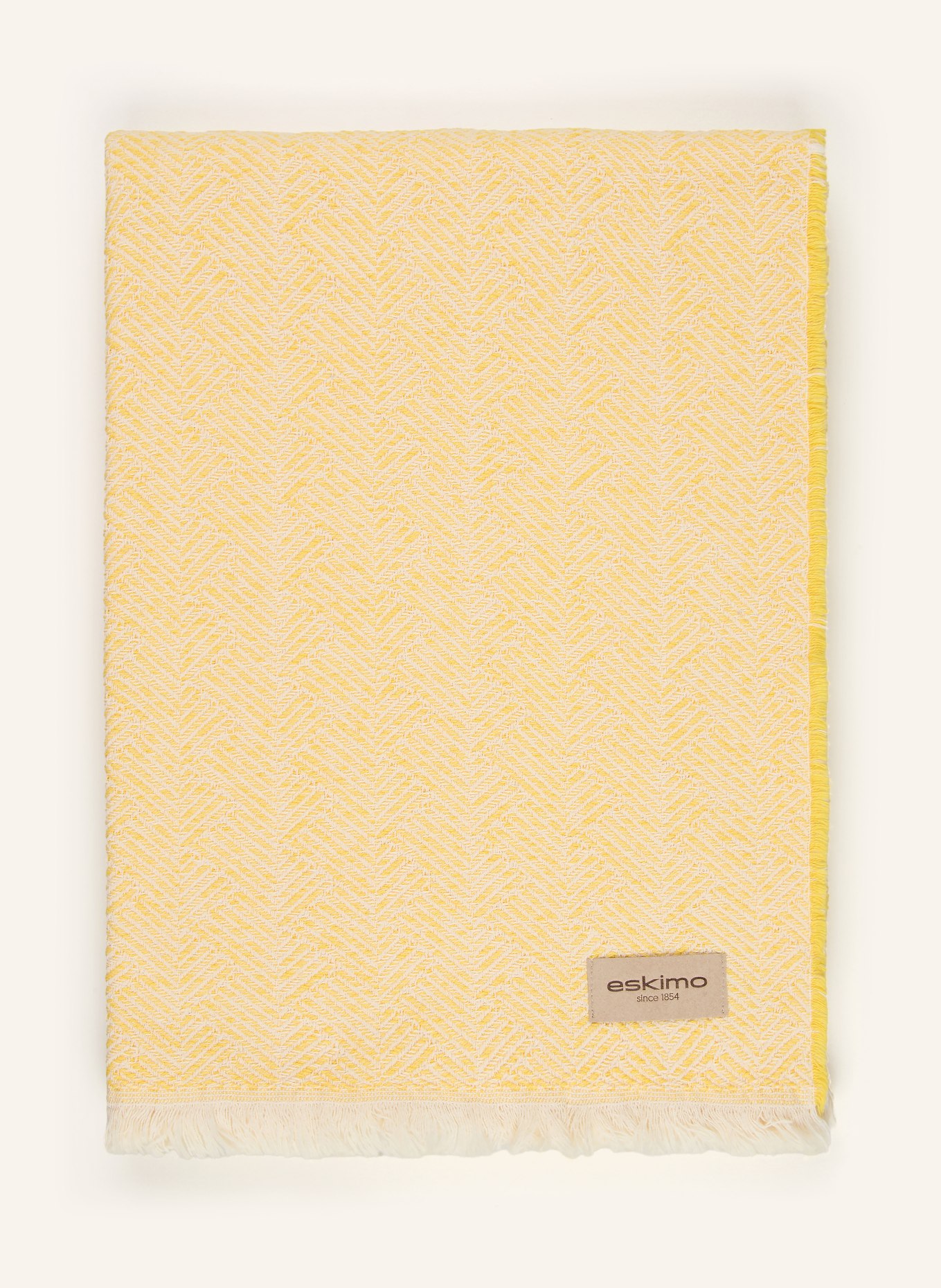 ESKIMO MYKONOS plaid: LIGHT YELLOW / YELLOW