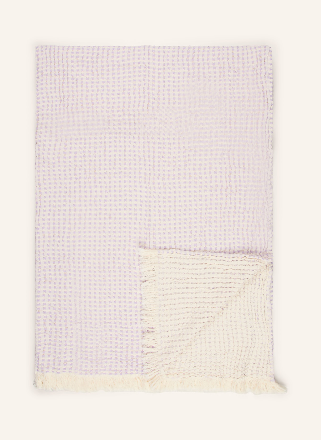 ESKIMO ANTIGUA plaid: CREAM / LIGHT PURPLE