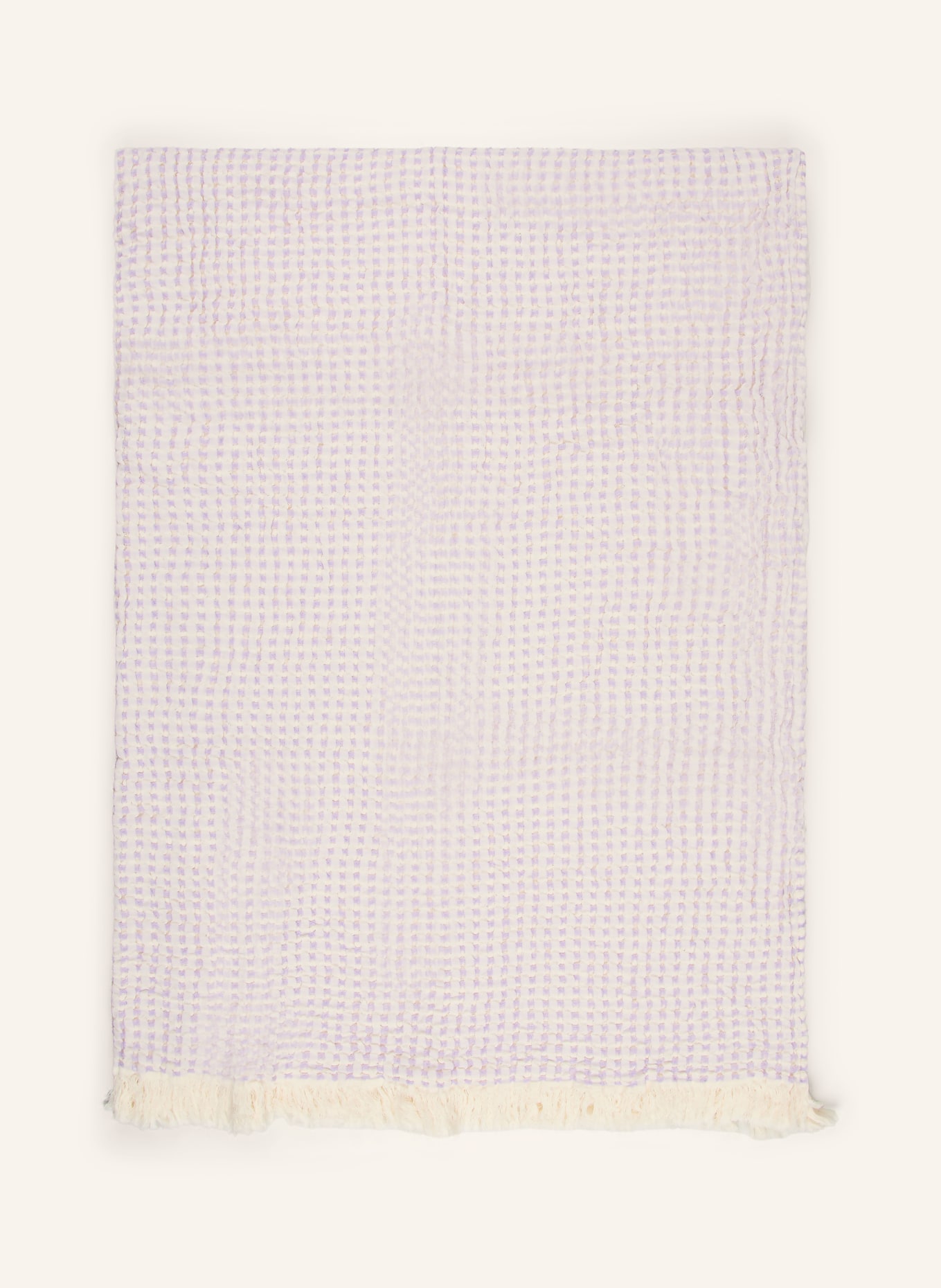 ESKIMO ANTIGUA plaid: CREAM / LIGHT PURPLE